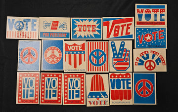 1972 Donruss Super Bubble Gum Vote Stickers Lot Of 18 EX