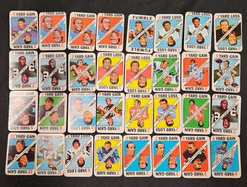 1971 Topps Football Game Inserts Lot Of 62 EX Bradshaw RC