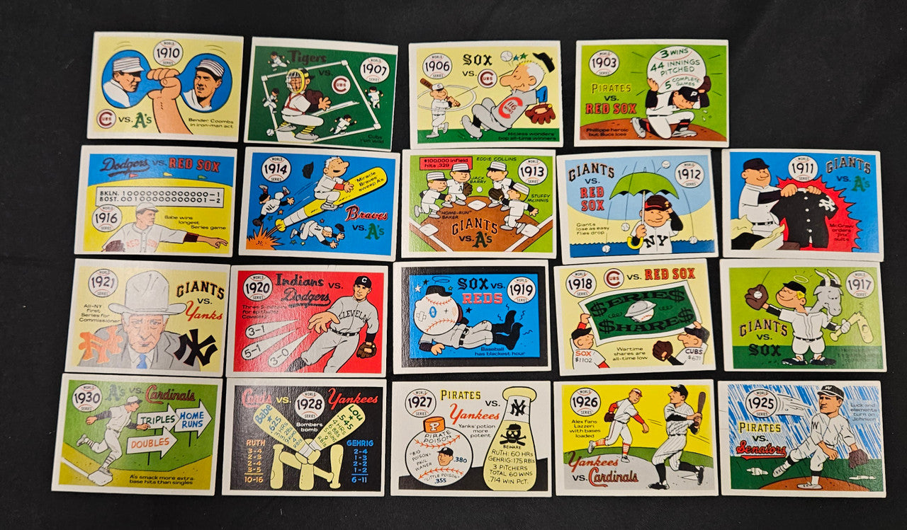 1970 Fleer Laughlin World Series Lot Of 39 EX