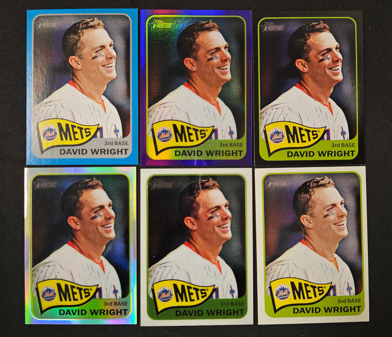 2014 Topps Heritage David Wright Lot Of 6
