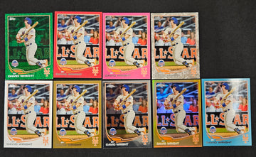 2013 Topps/Chrome David Wright All-Star Game Lot Of 9