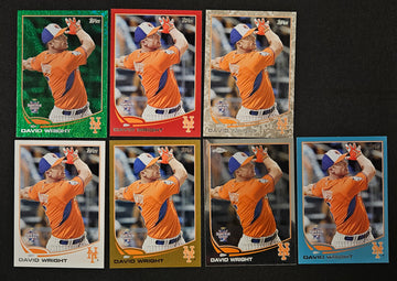 2013 Topps/Chrome David Wright Home Run Derby Lot Of 7