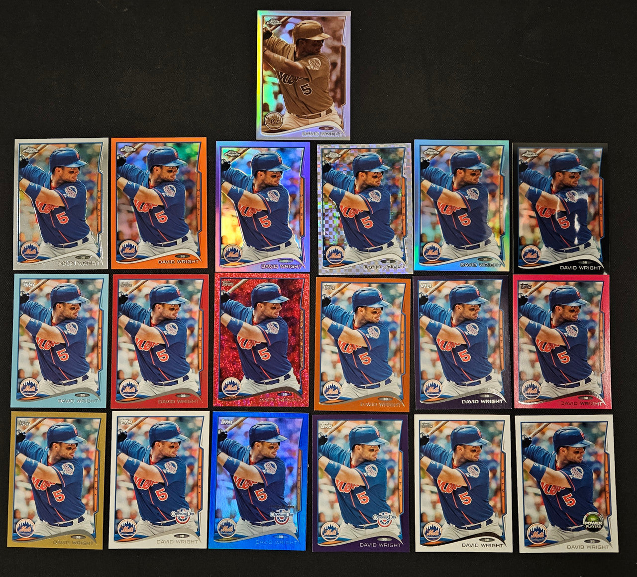 2014 Topps/Chrome David Wright Lot Of 19