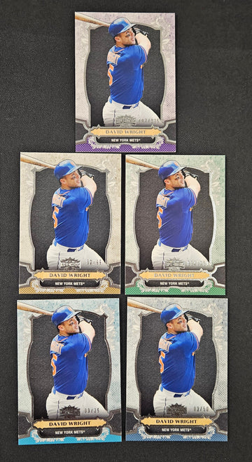 2014 Topps Triple Threads David Wright Lot Of 5