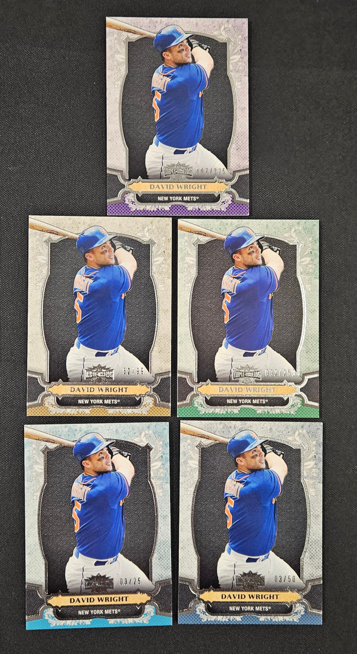 2014 Topps Triple Threads David Wright Lot Of 5