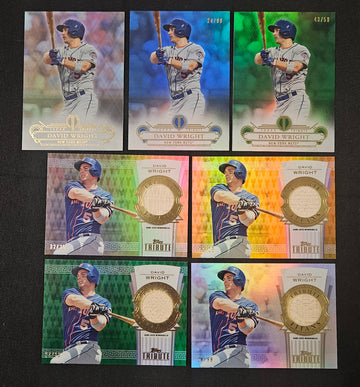 2014 Topps Tribute David Wright Lot Of 7