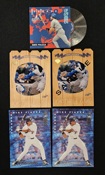 1996-97 Leaf/ Leaf Studio Mike Piazza Lot Of 5