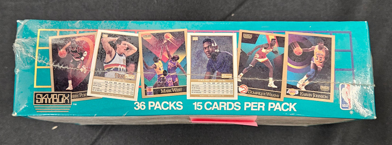 1990-91 Skybox Basketball Series 2 Wax Box Factory Sealed