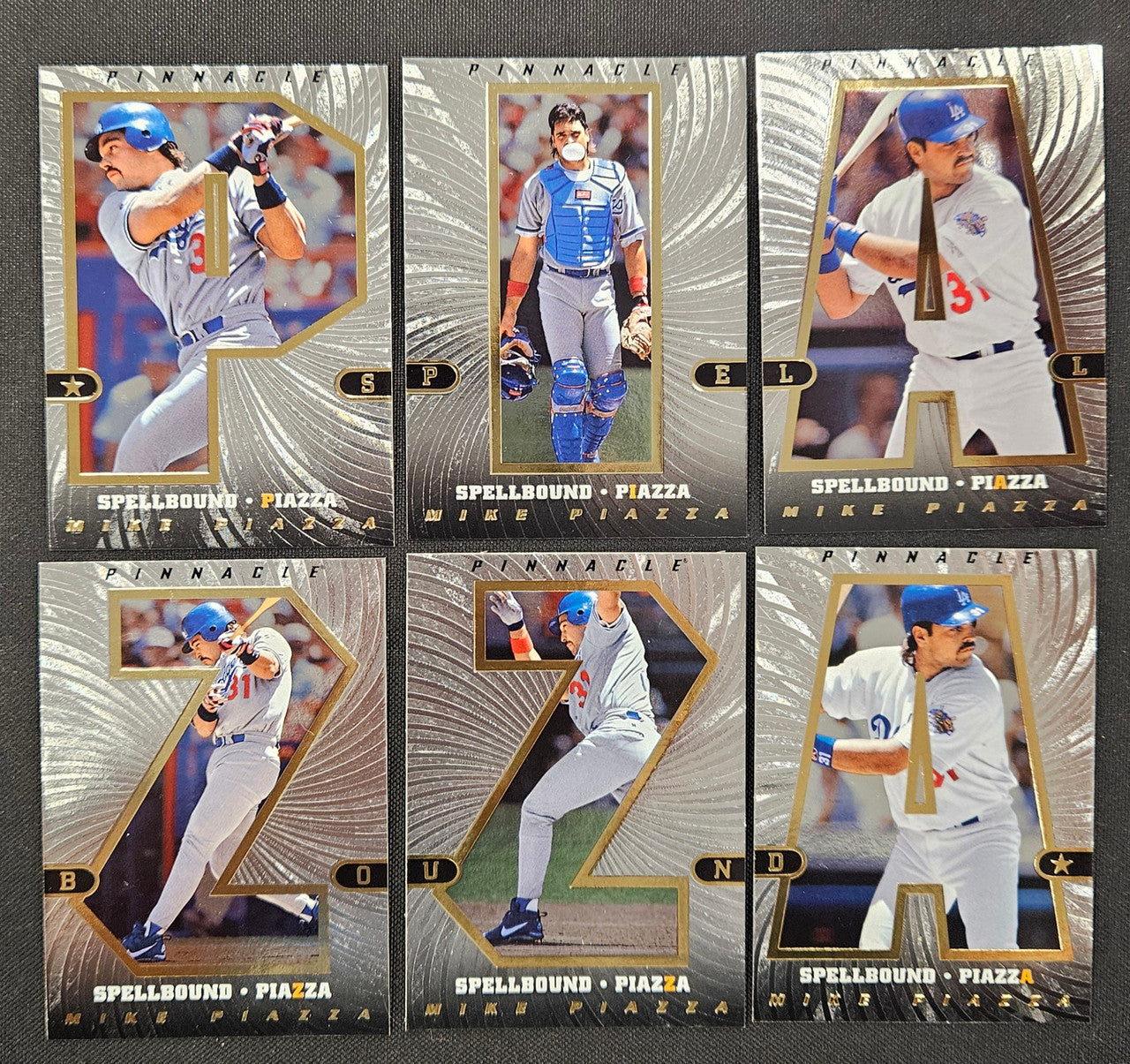 1997 Pinnacle Mike Piazza Spellbound Complete Set (6)