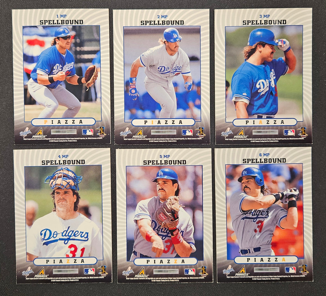 1997 Pinnacle Mike Piazza Spellbound Complete Set (6)