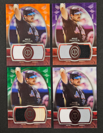 2019 Topps Tribute Mike Piazza Dual Relic Lot Of 4