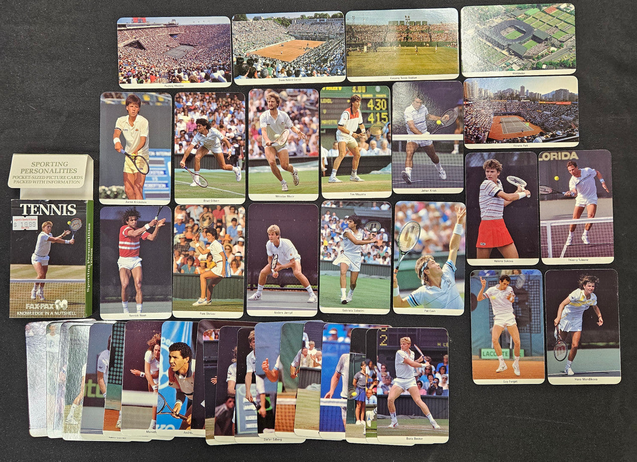 1986 Fax-Pax Tennis Box Set Of 38