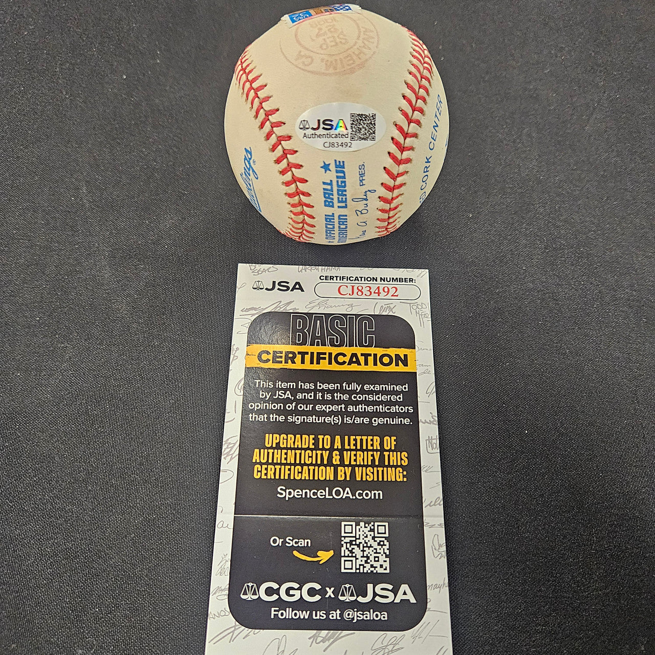 Nolan Ryan Signed Autographed Rawlings OAL Baseball /1973 JSA *492