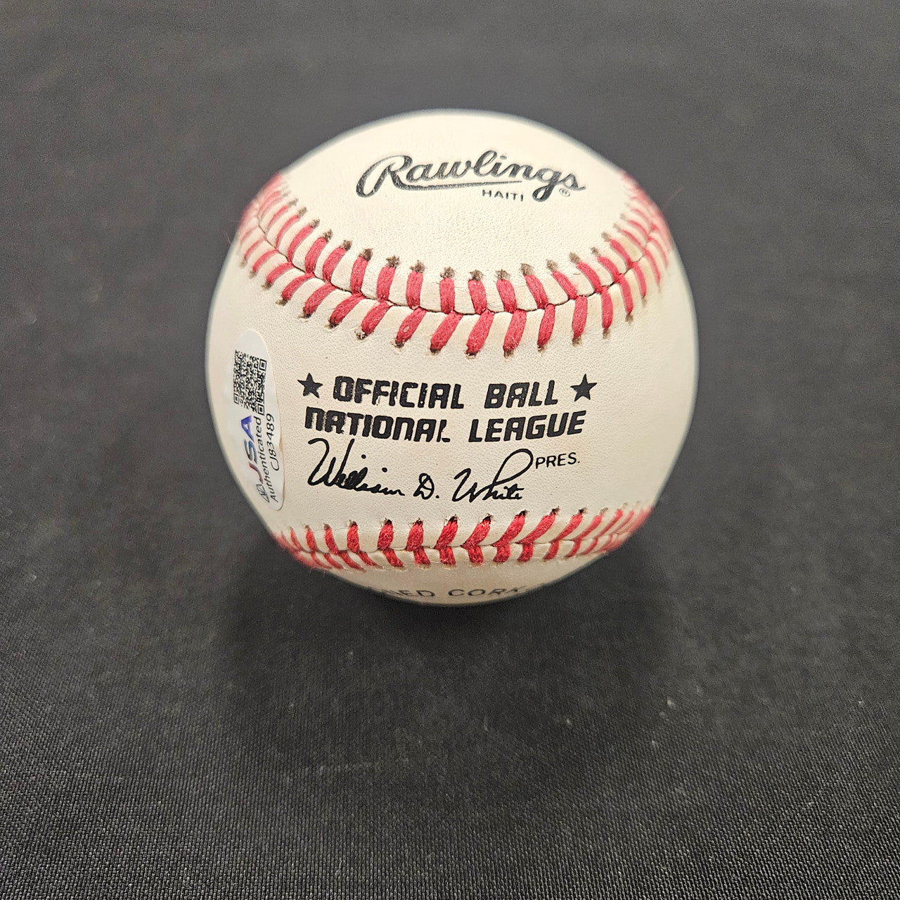Stan Musial Signed Autographed Rowlings ONL Baseball JSA *489