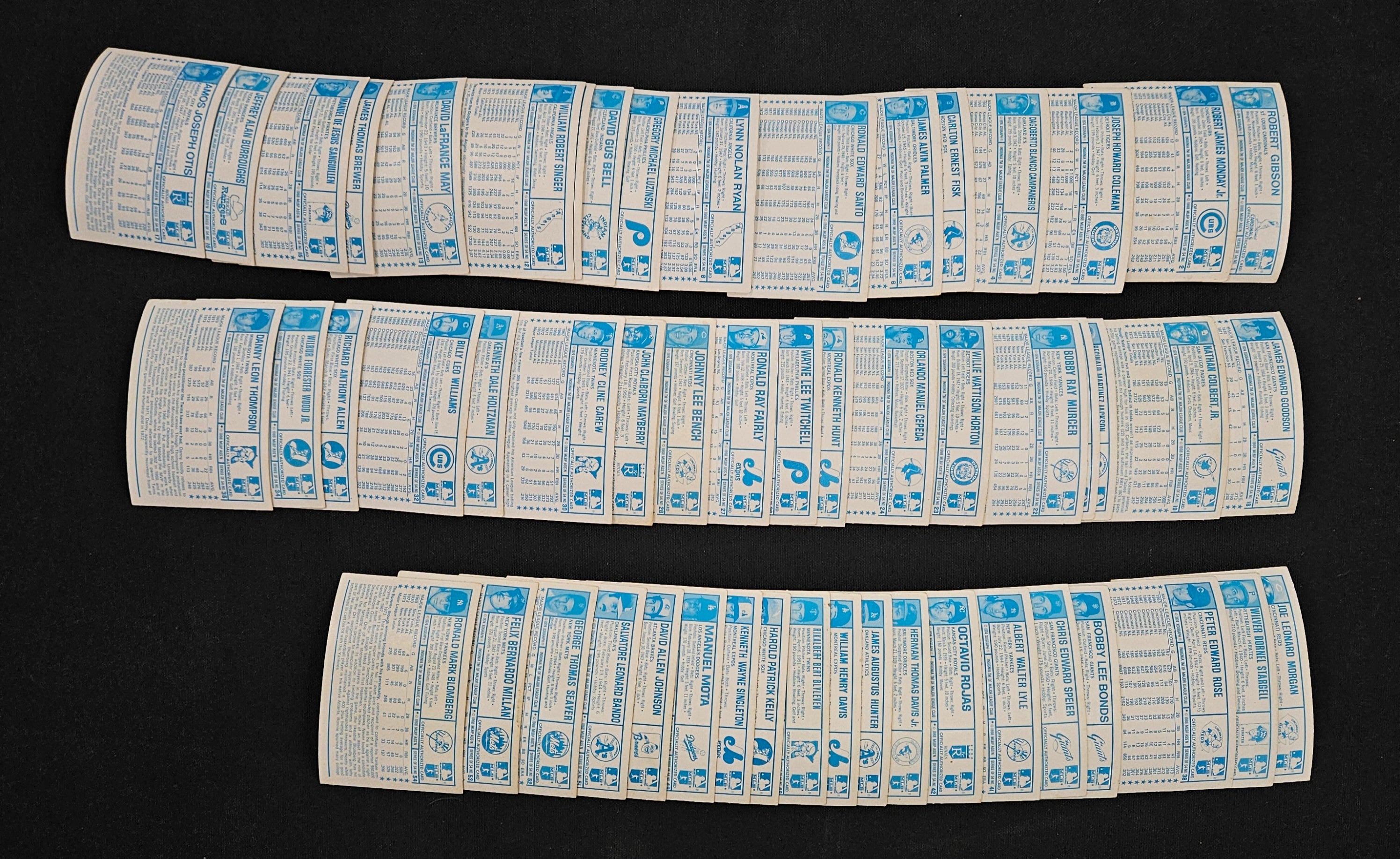 1974 Kellogg's Baseball Complete Set (54) Low / Mid Grade