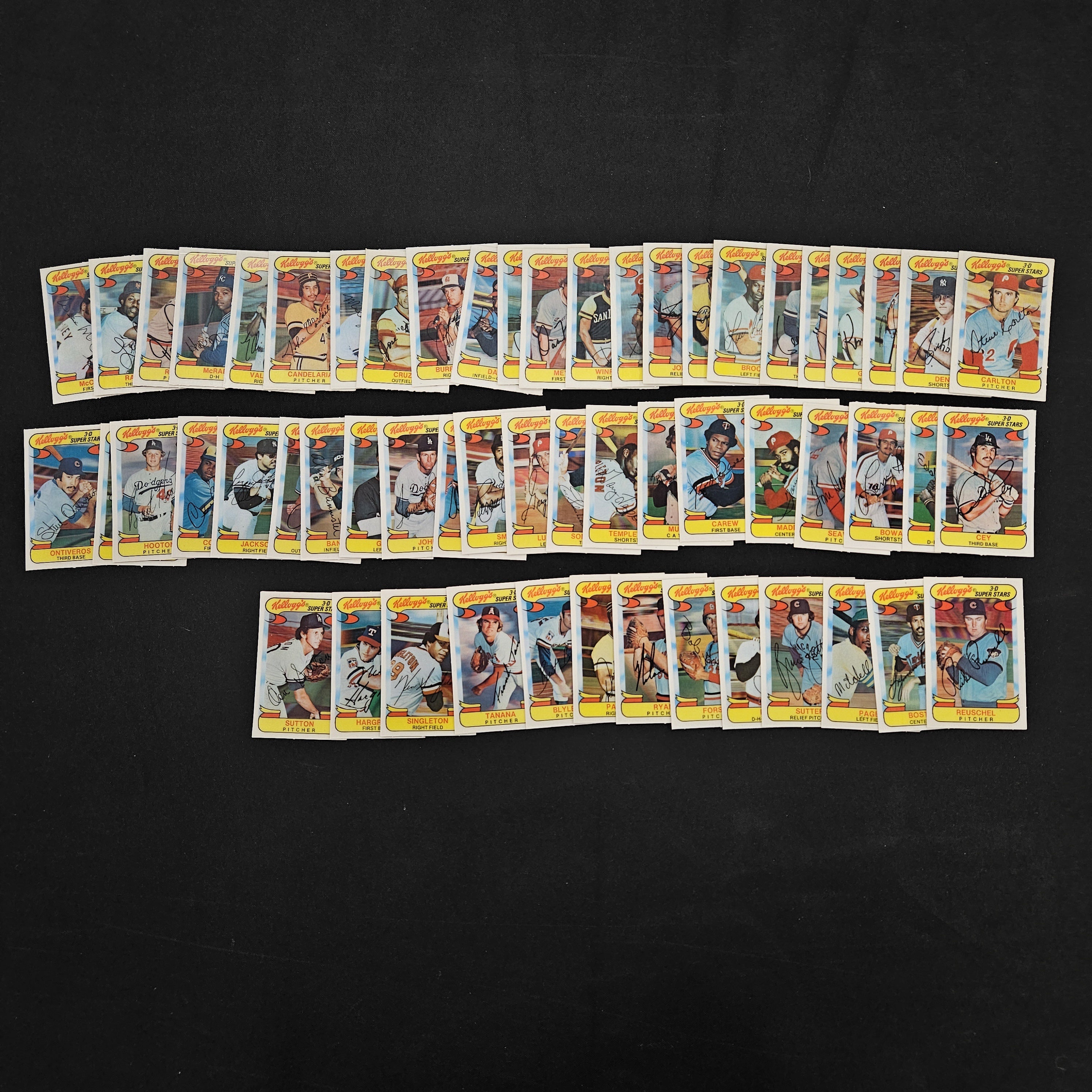 1978 Kellogg's Baseball 3-D Super Stars Complete Set (57/57) EX-NM