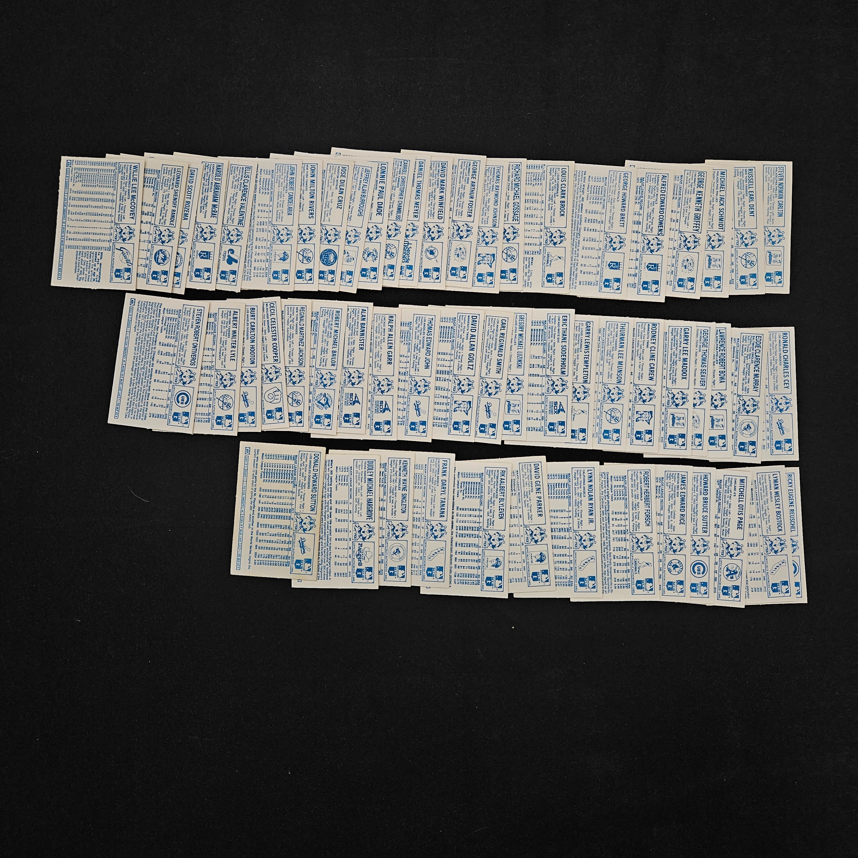 1978 Kellogg's Baseball 3-D Super Stars Complete Set (57/57) EX-NM