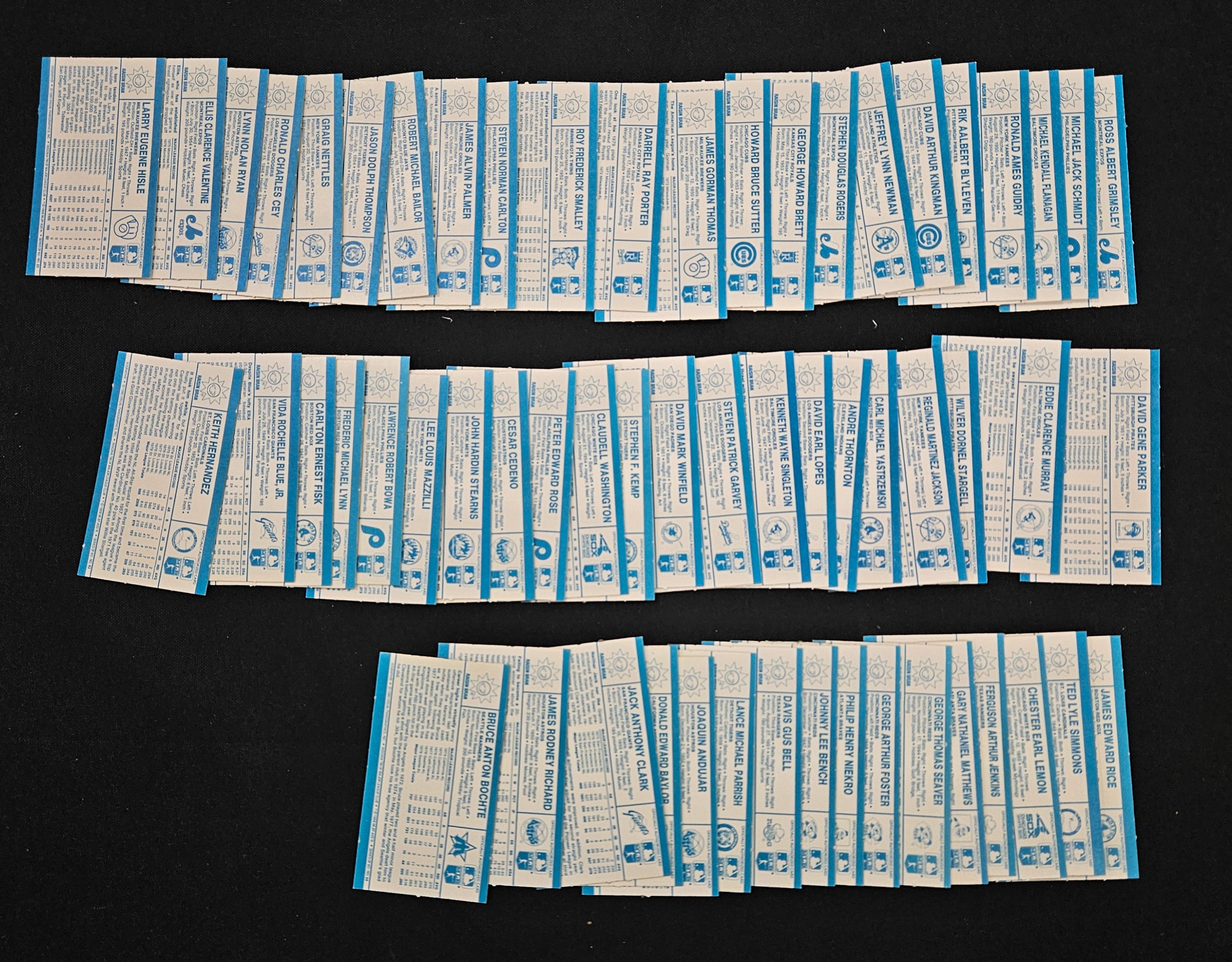 1980 Kellogg's Baseball 3-D Super Stars Complete Set (60/60) NM
