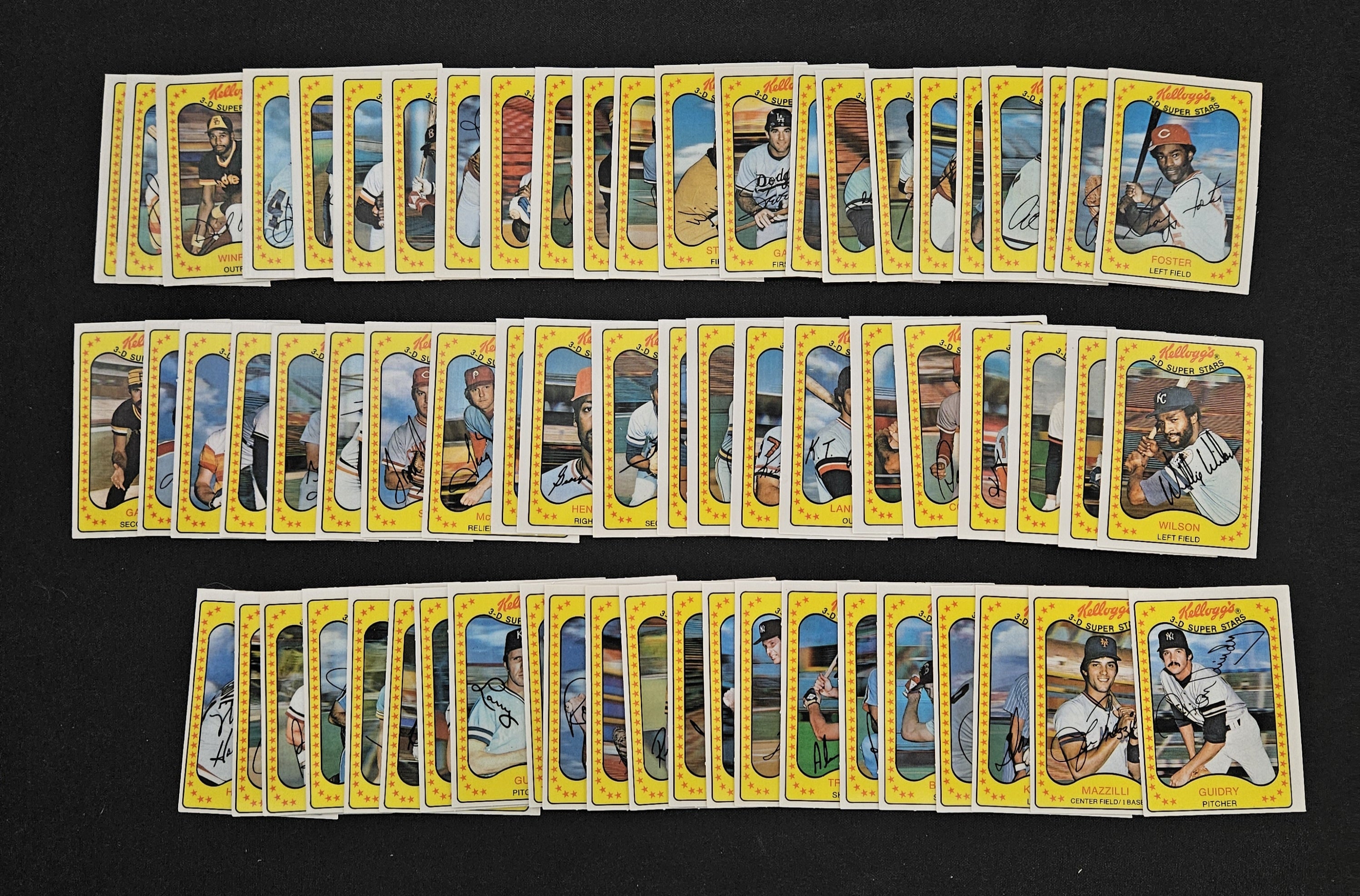 1981 Kellogg's Baseball 3-D Super Stars Complete Set (66/66) NM