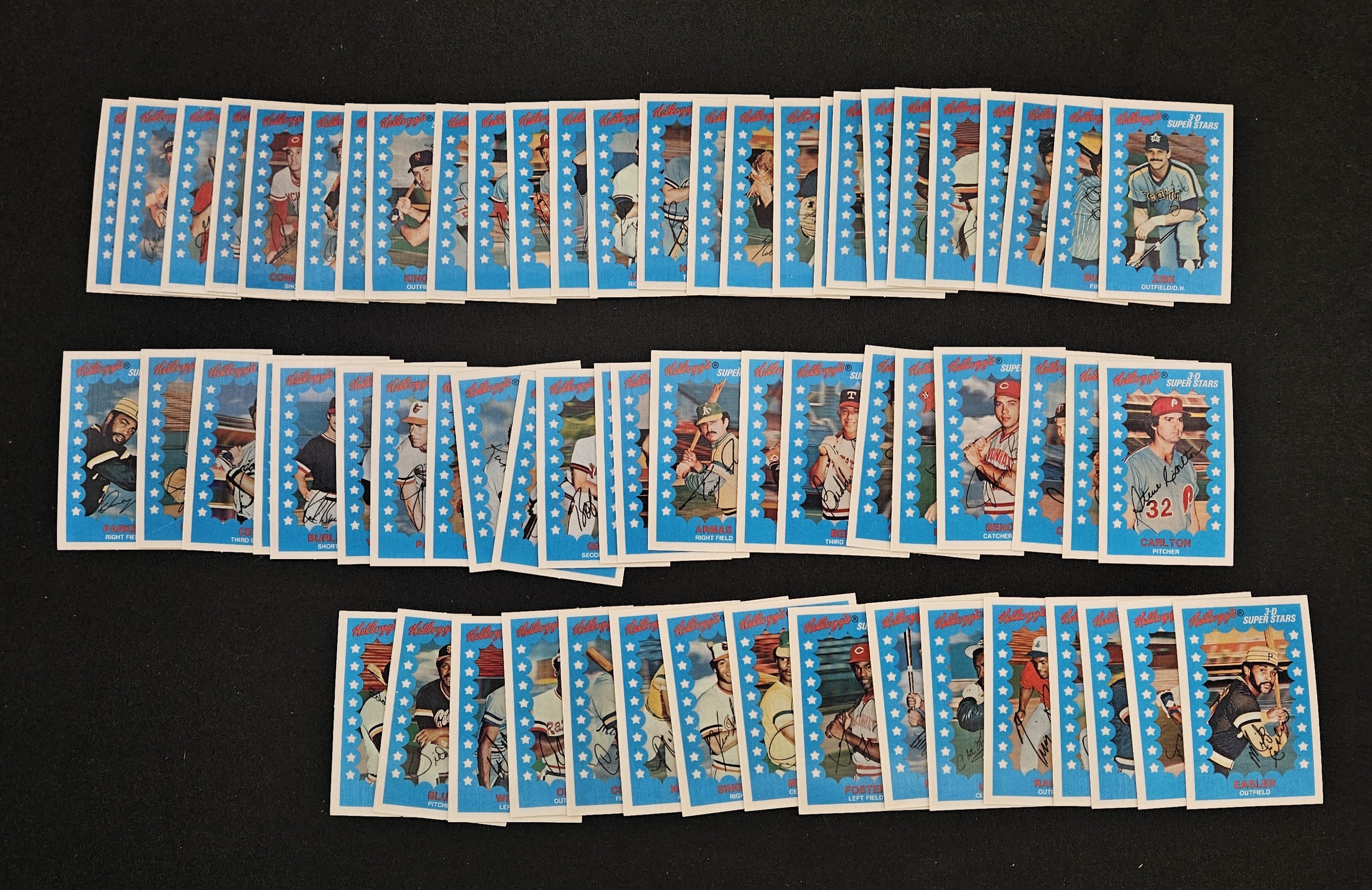 1982 Kellogg's Baseball 3-D Super Stars Complete Set (64/64) NM-MT