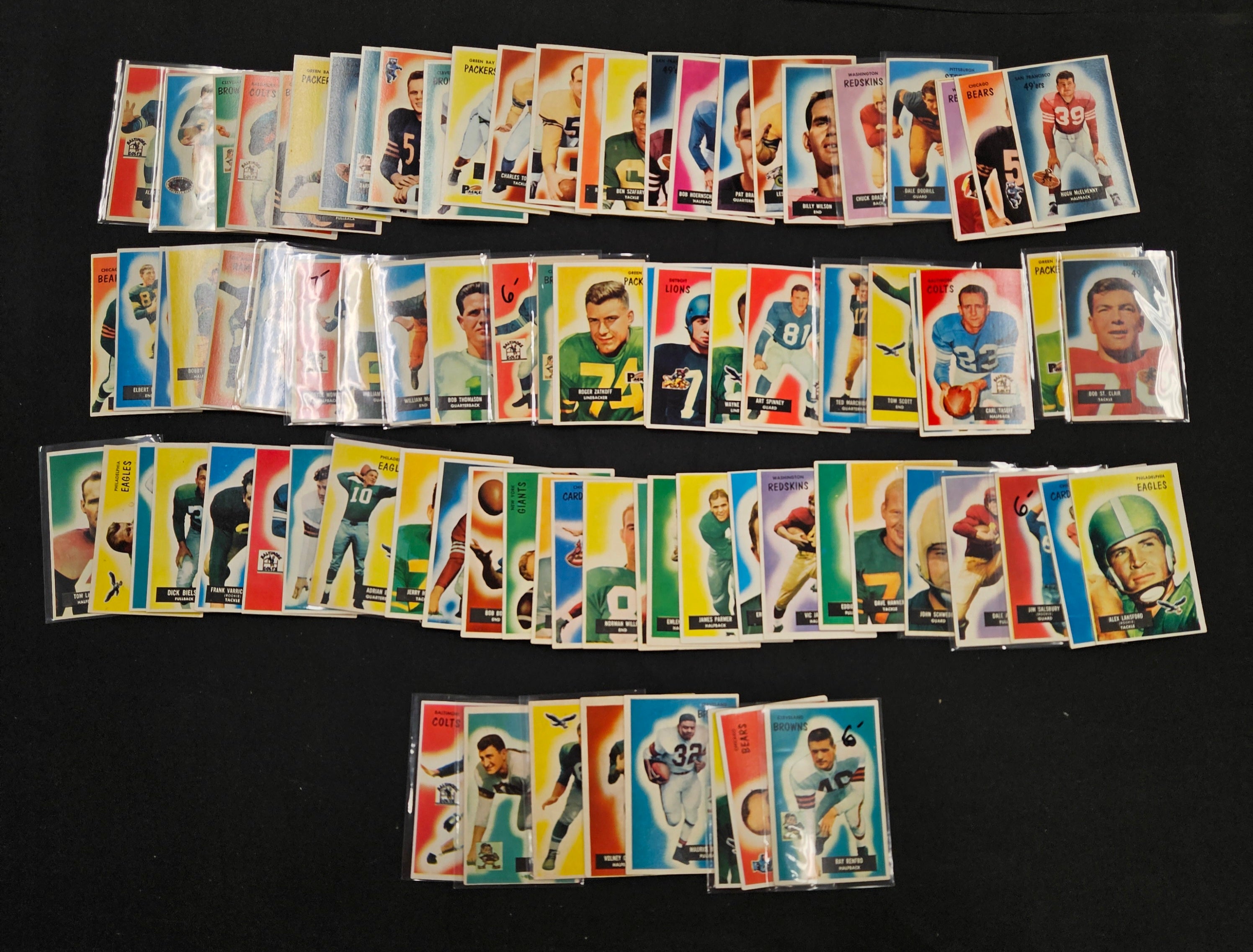 1955 Bowman Football Complete Set (160/160) EX - NM Very Clean