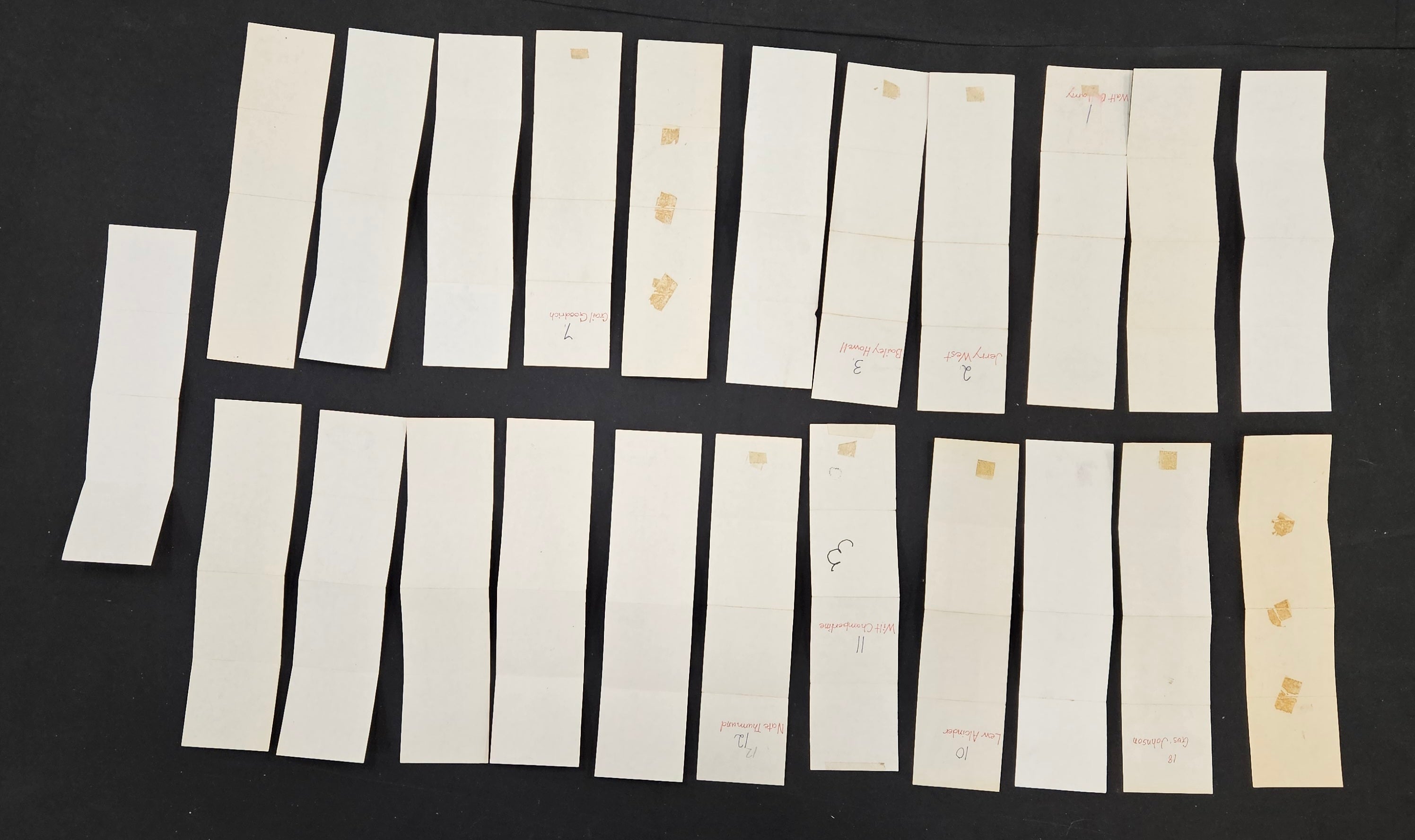 1969/70 Topps Basketball Rulers Complete Set (23) Mixed Grade