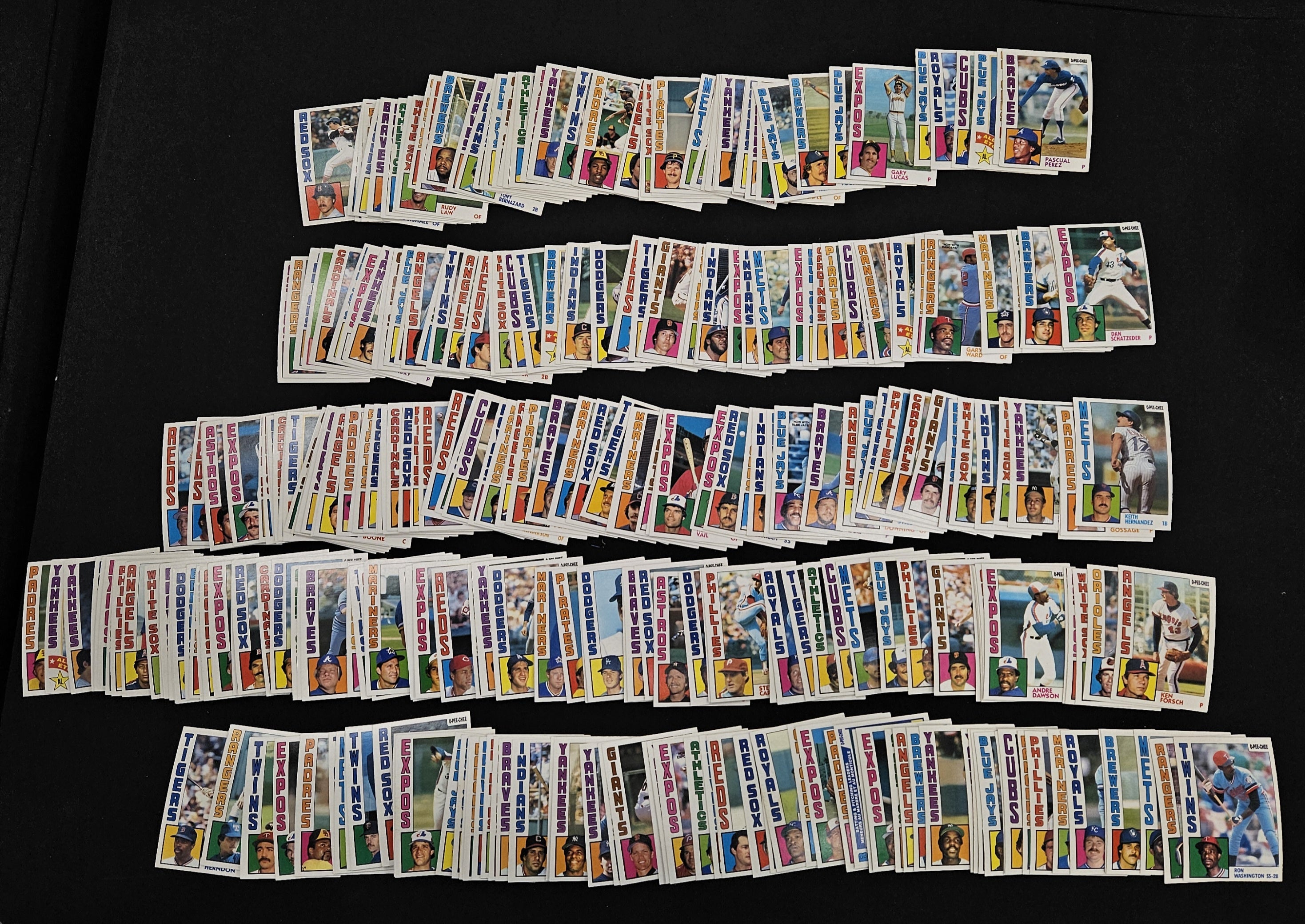 1984 O-Pee-Chee Baseball Near Complete Set 360/396 NM-MT