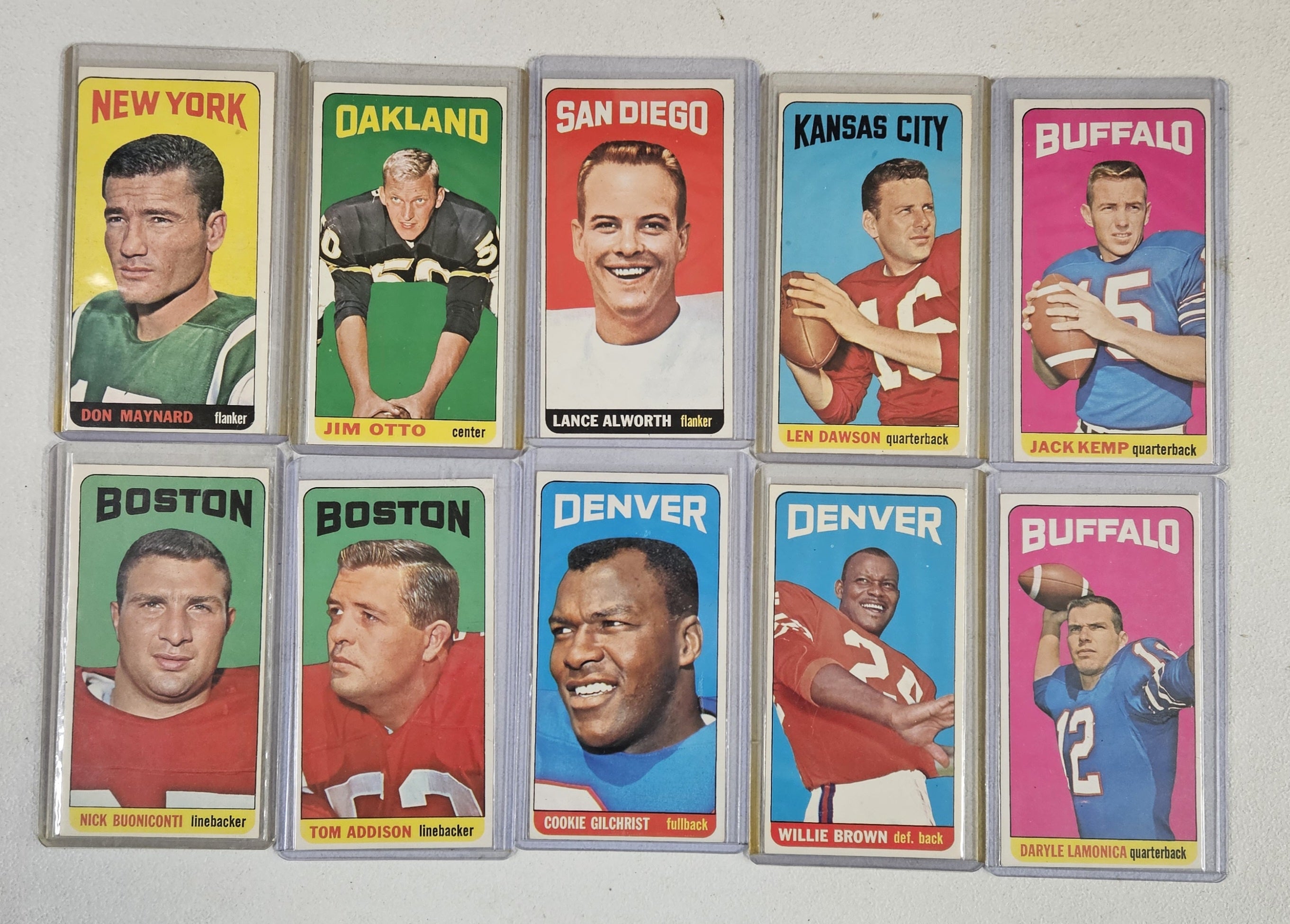 1965 Topps Football Partial Set (133/176) EX to NM