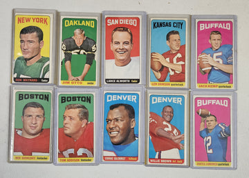 1965 Topps Football Partial Set (133/176) EX to NM