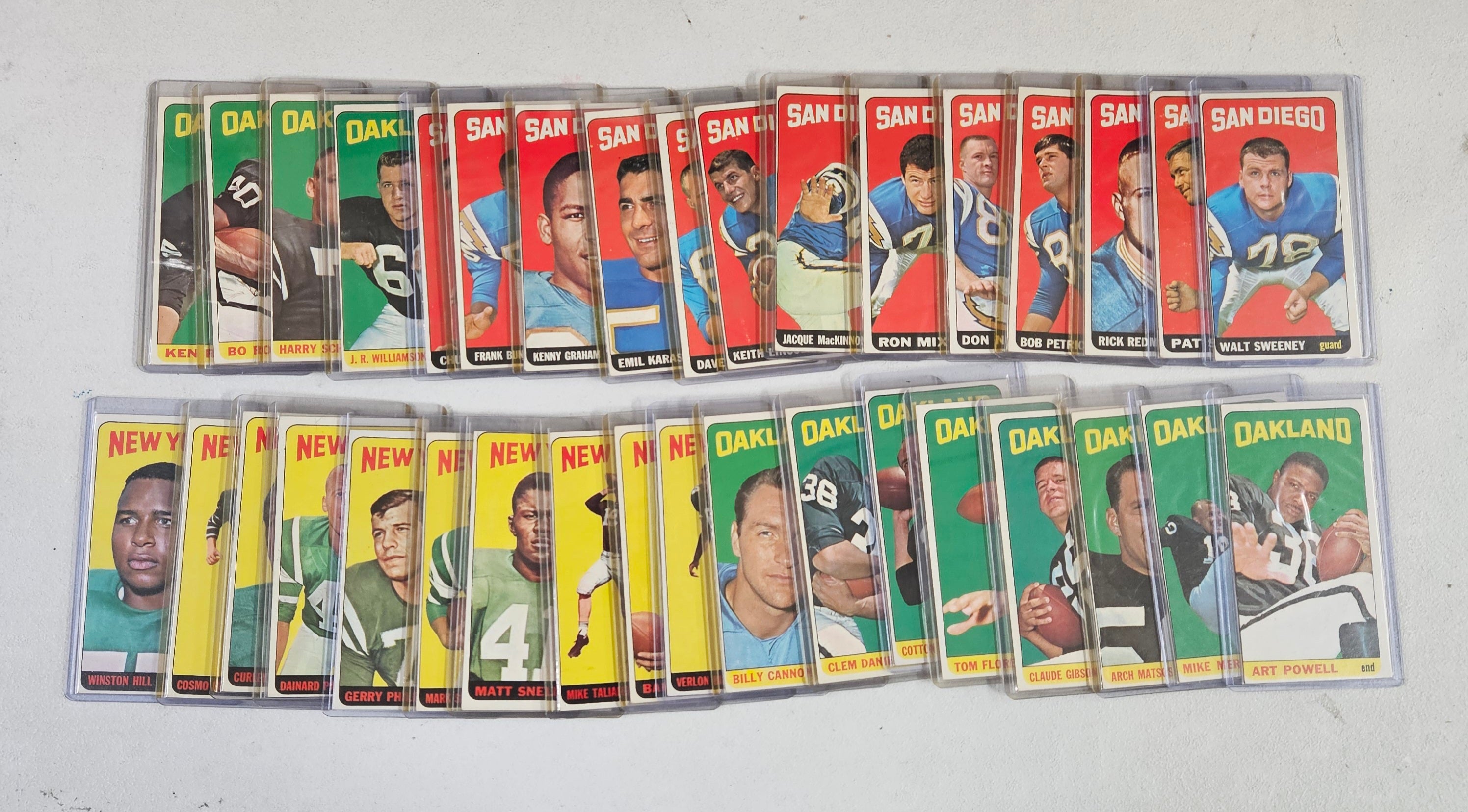 1965 Topps Football Partial Set (133/176) EX to NM