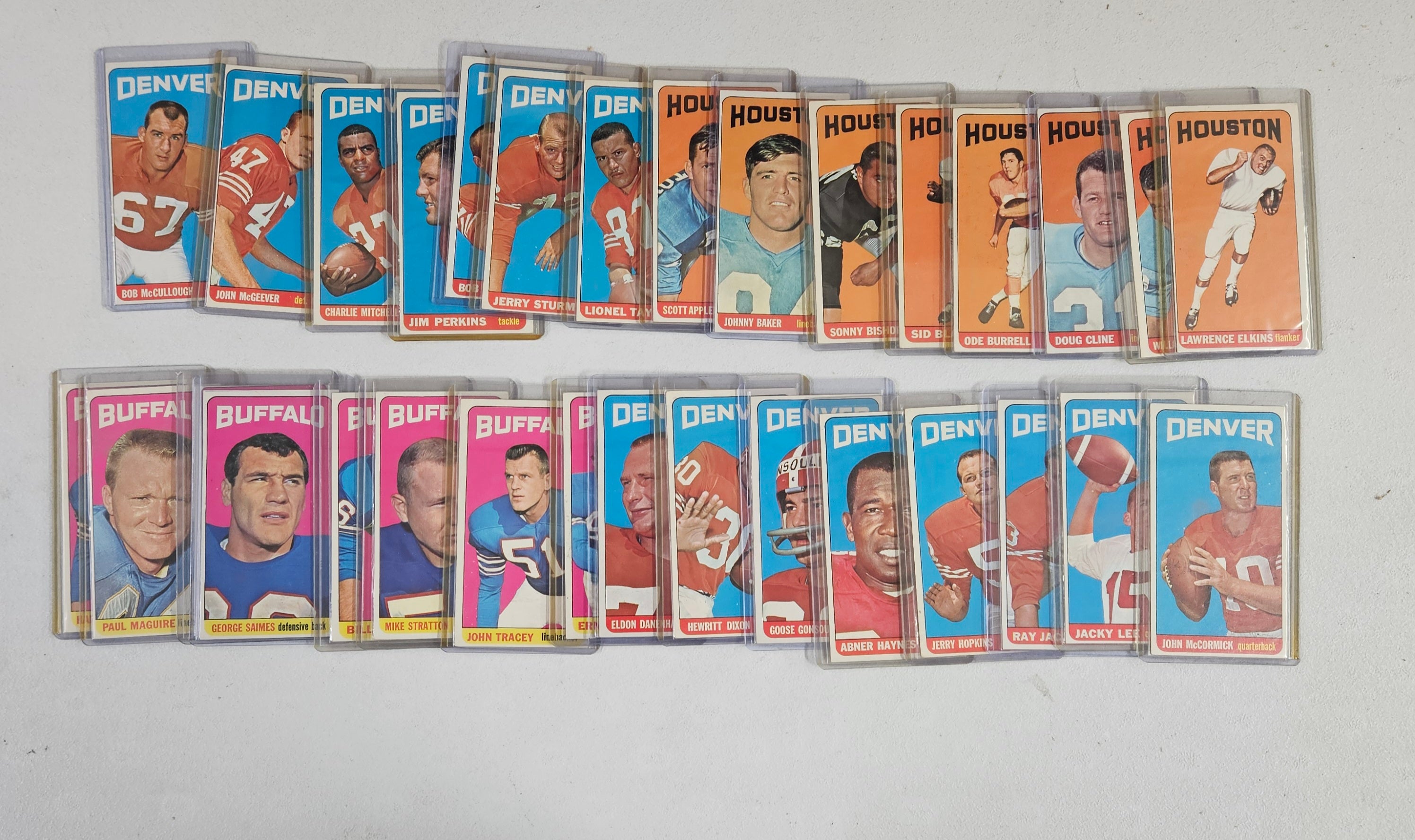 1965 Topps Football Partial Set (133/176) EX to NM