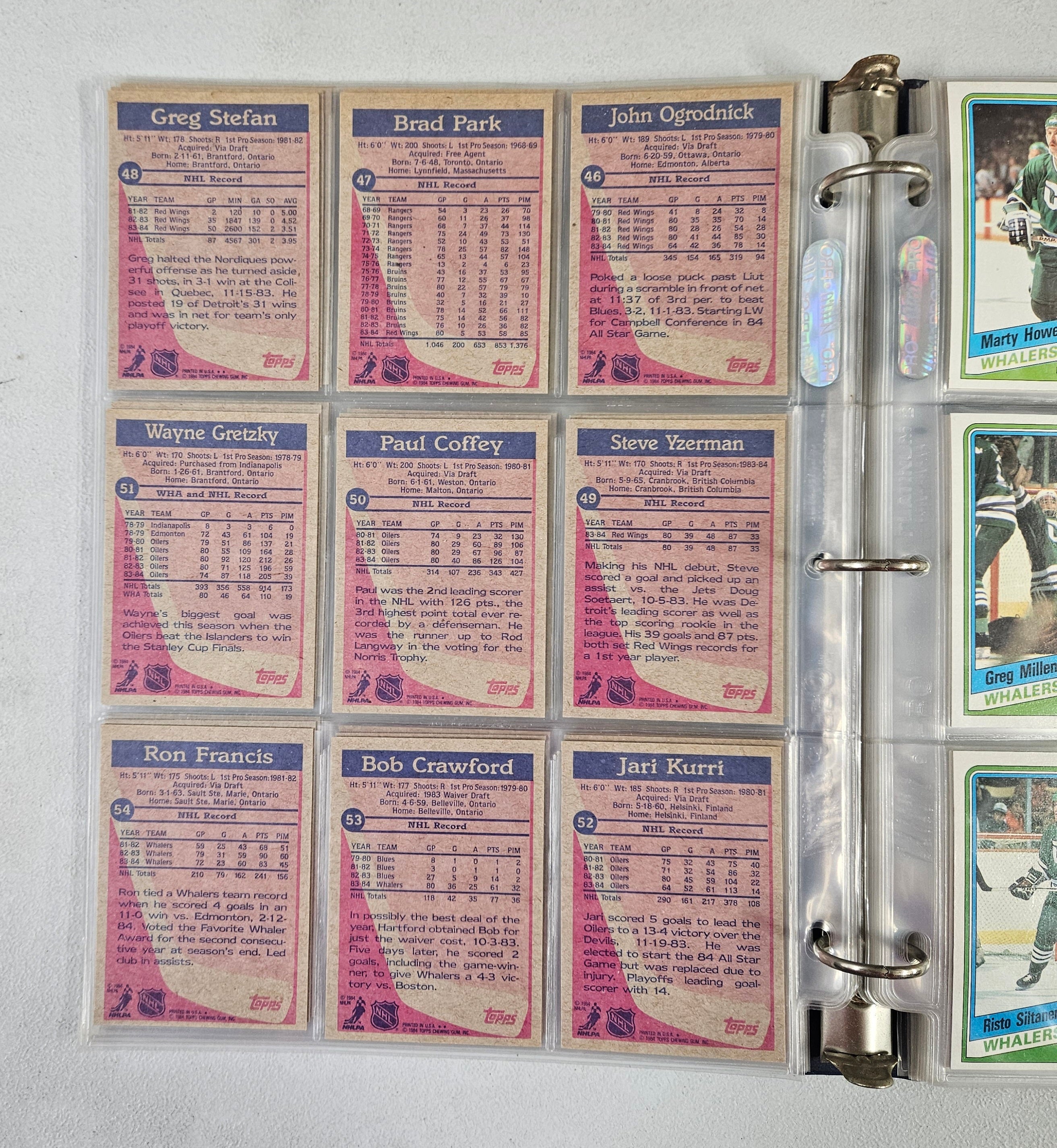 1984-85 Topps Hockey Complete Set (165/165) EX-NM *Read*
