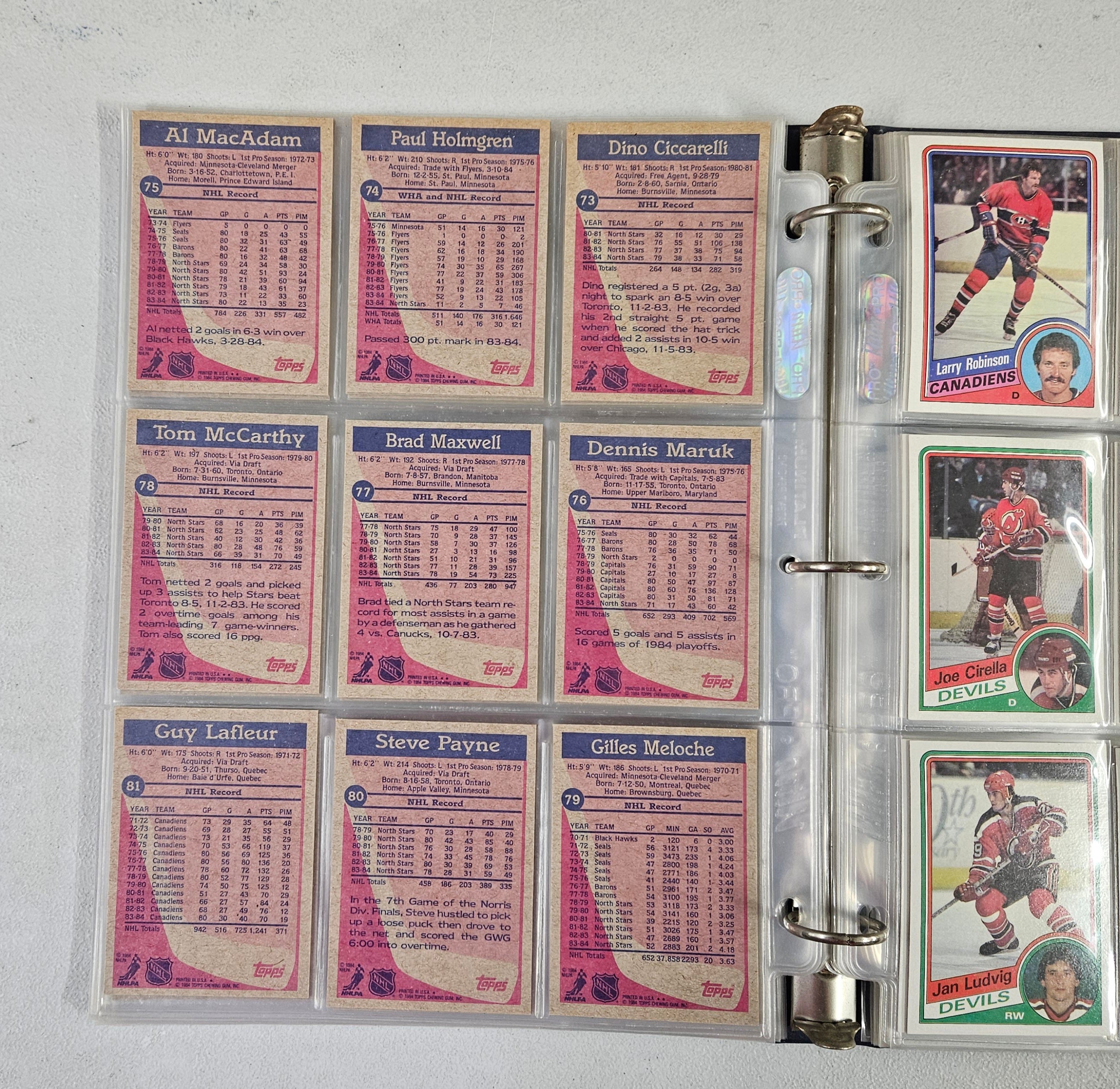 1984-85 Topps Hockey Complete Set (165/165) EX-NM *Read*