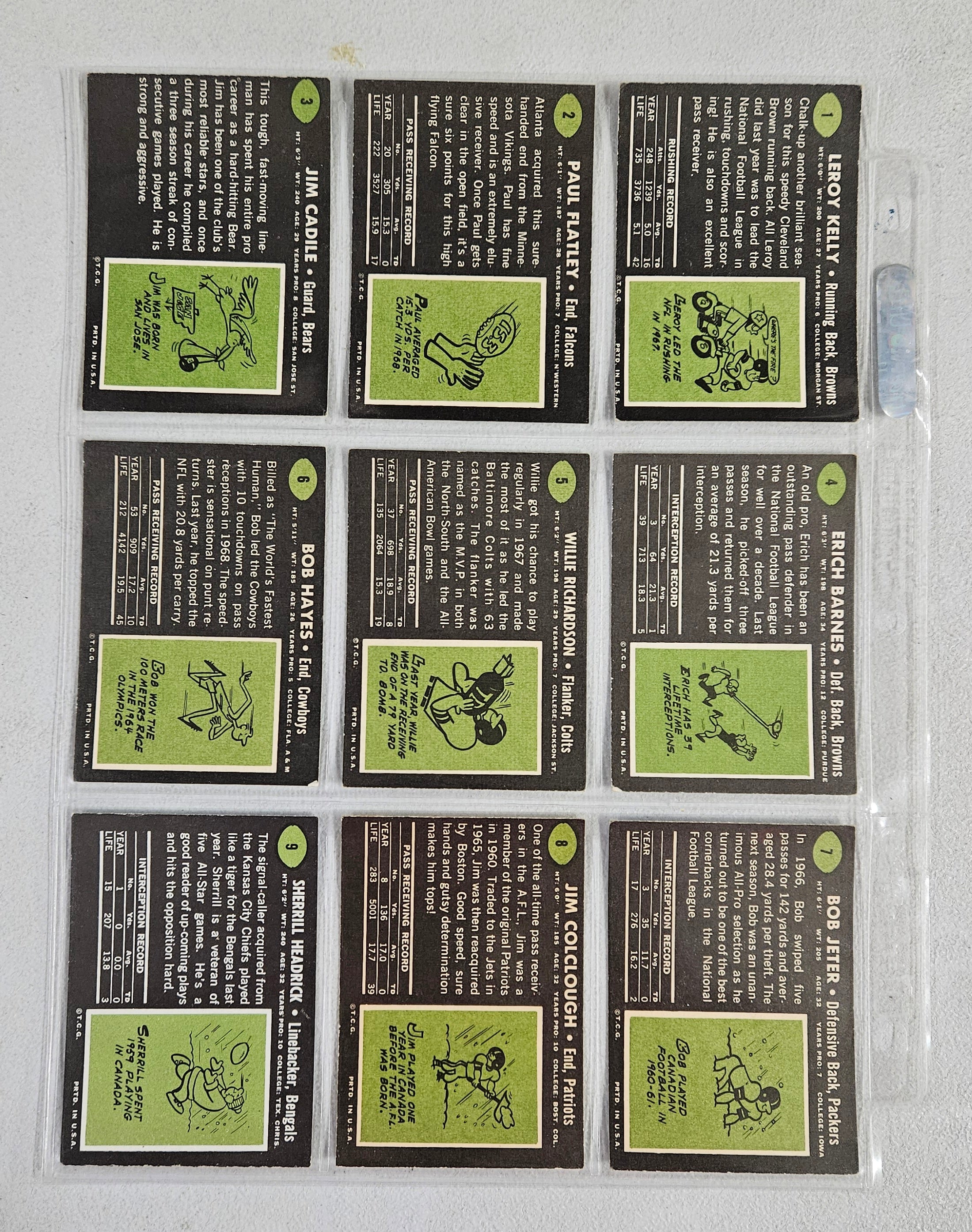 1969 Topps Football Complete Set w/ Wrapper EX-EX/MT