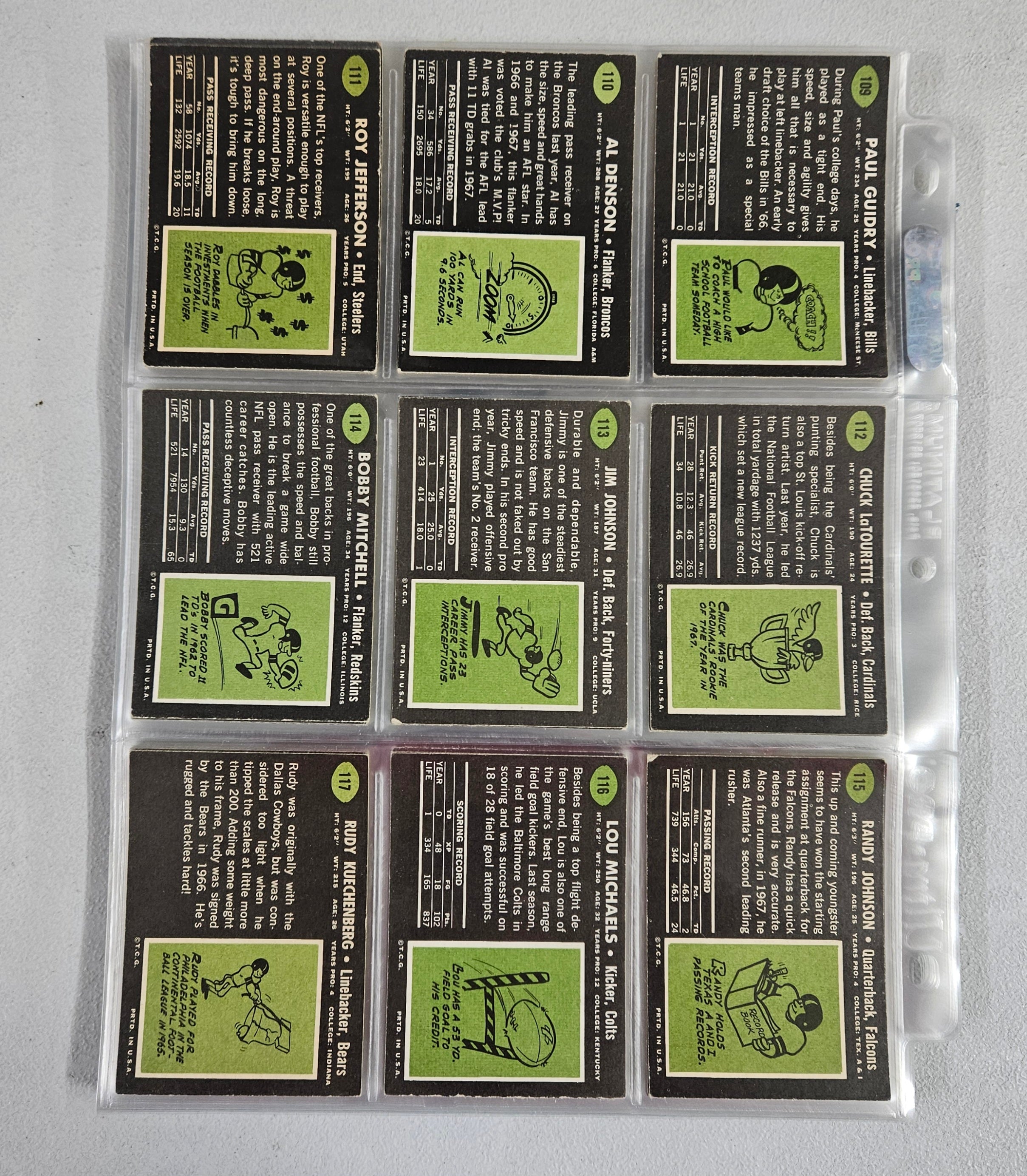1969 Topps Football Complete Set w/ Wrapper EX-EX/MT