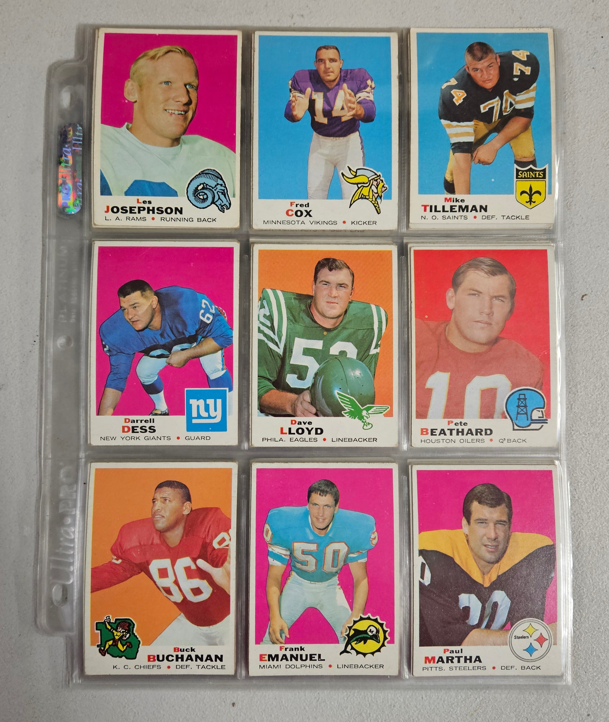1969 Topps Football Complete Set w/ Wrapper EX-EX/MT