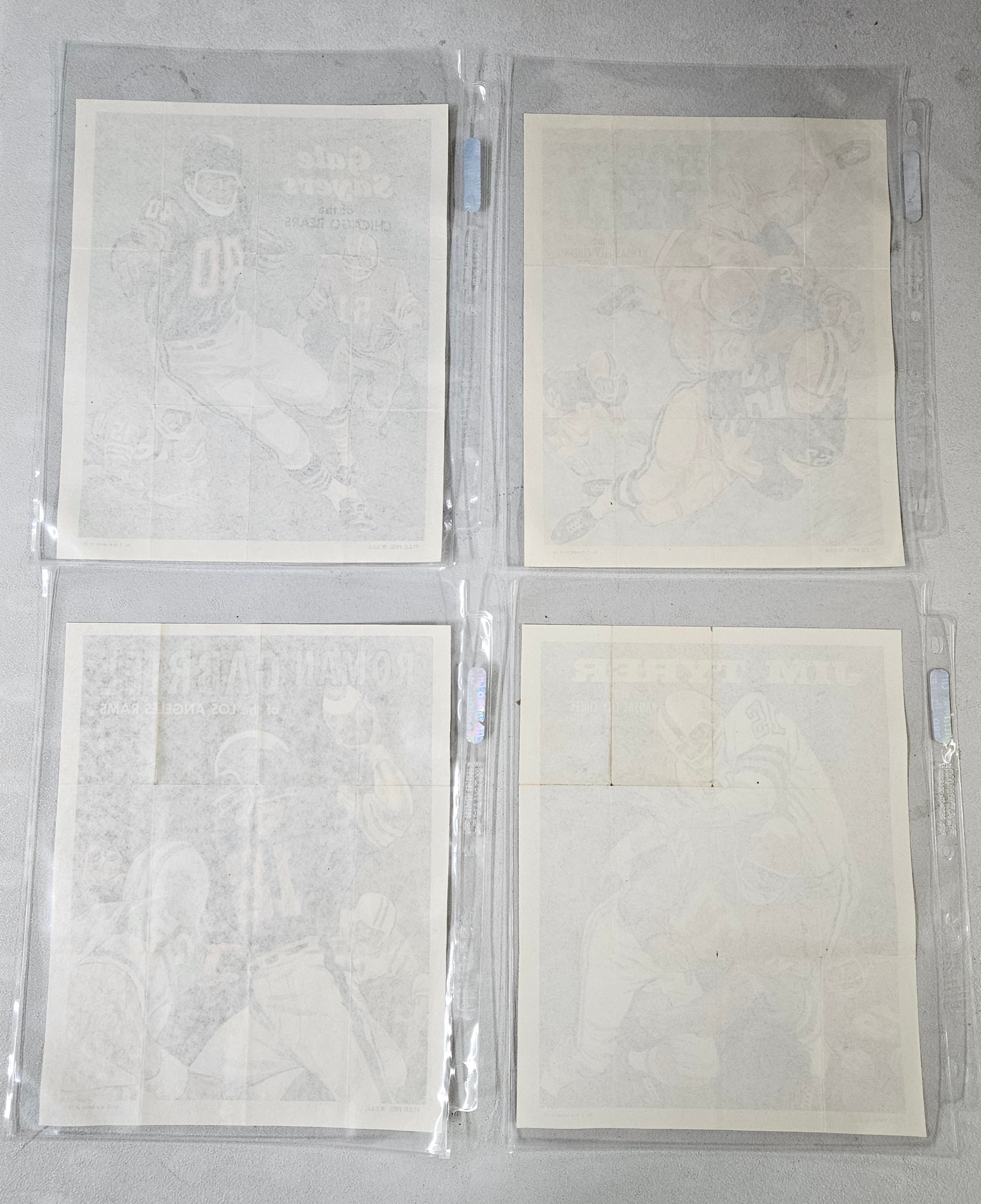 1970 Topps Football Poster Set NM