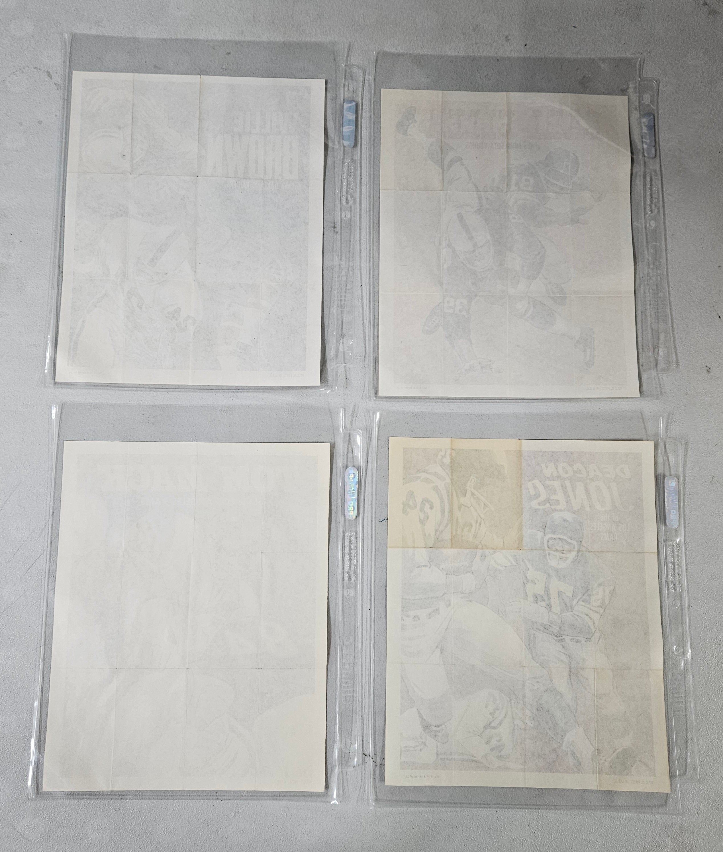 1970 Topps Football Poster Set NM