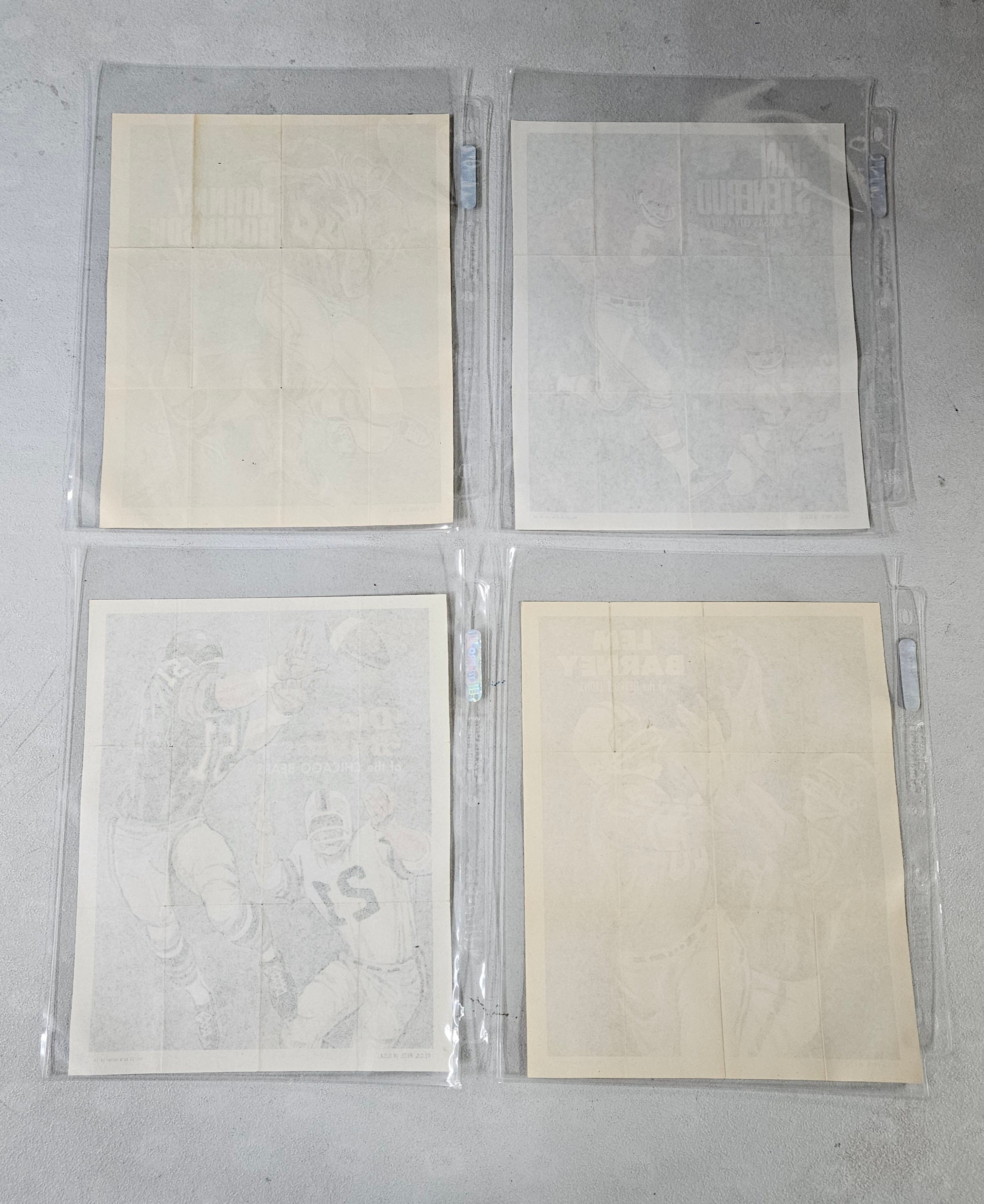 1970 Topps Football Poster Set NM