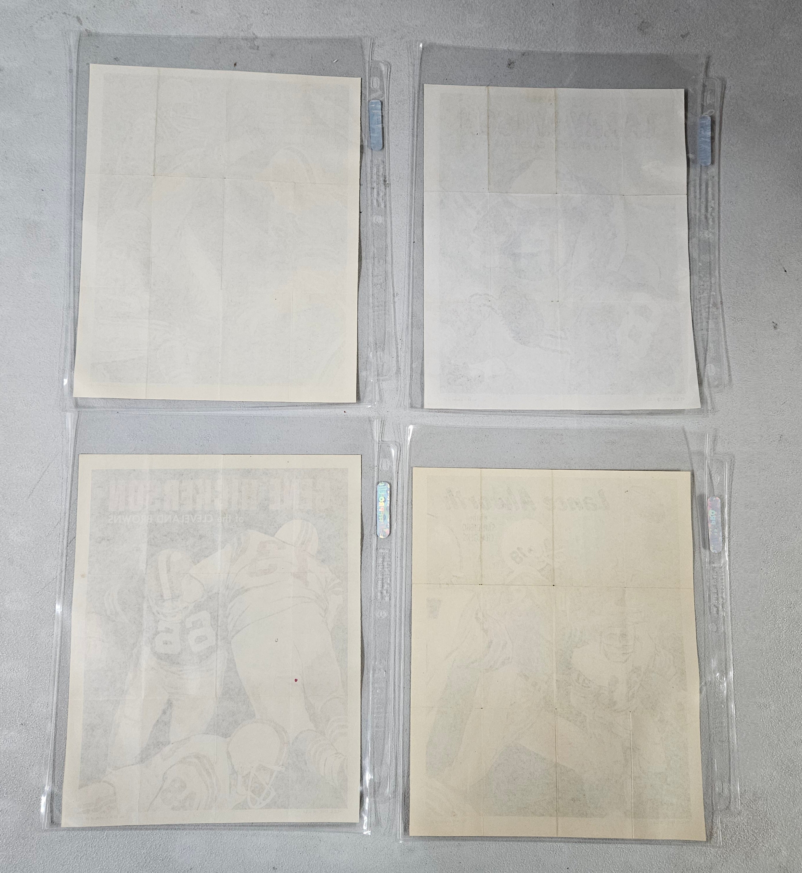 1970 Topps Football Poster Set NM