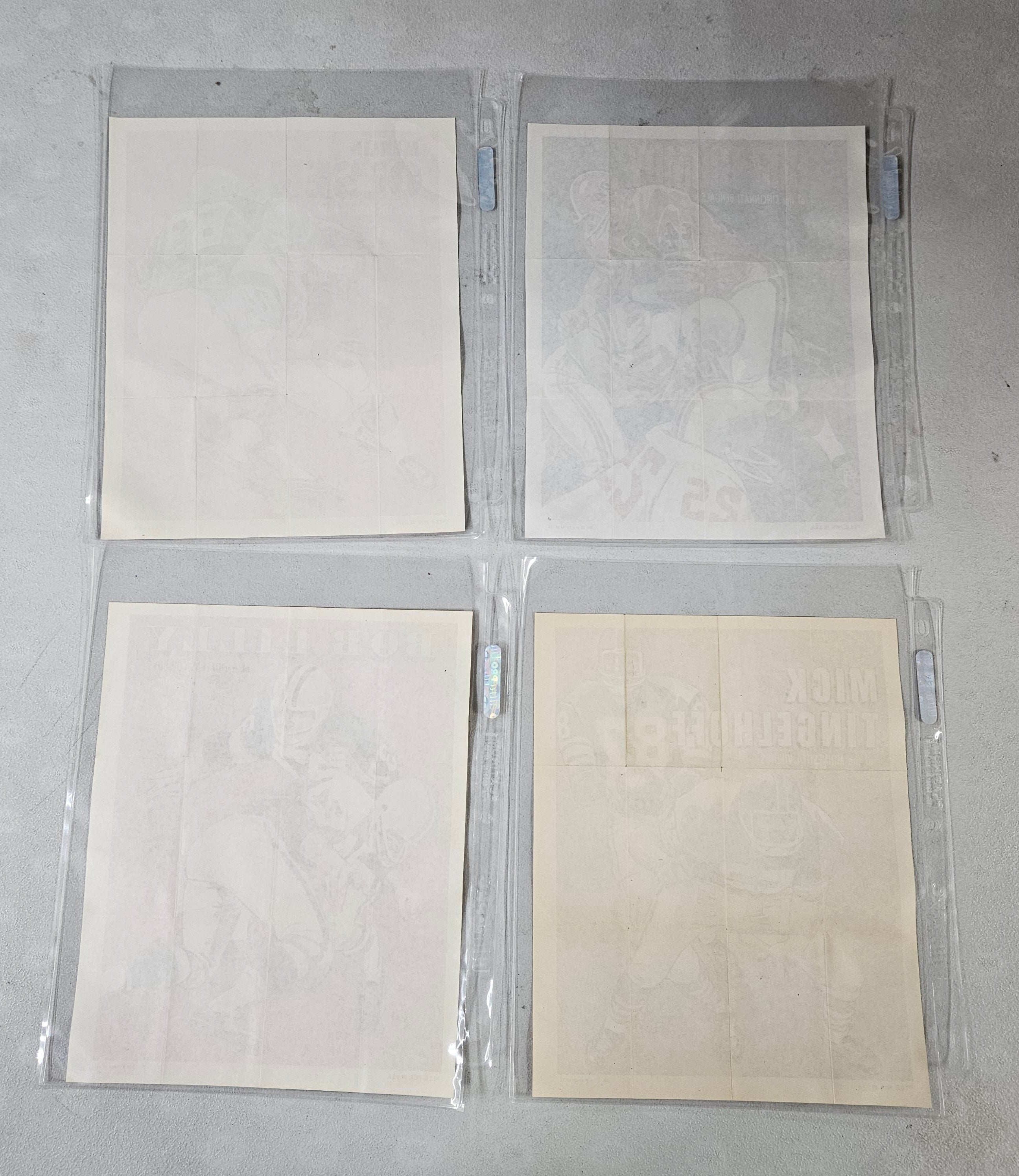 1970 Topps Football Poster Set NM