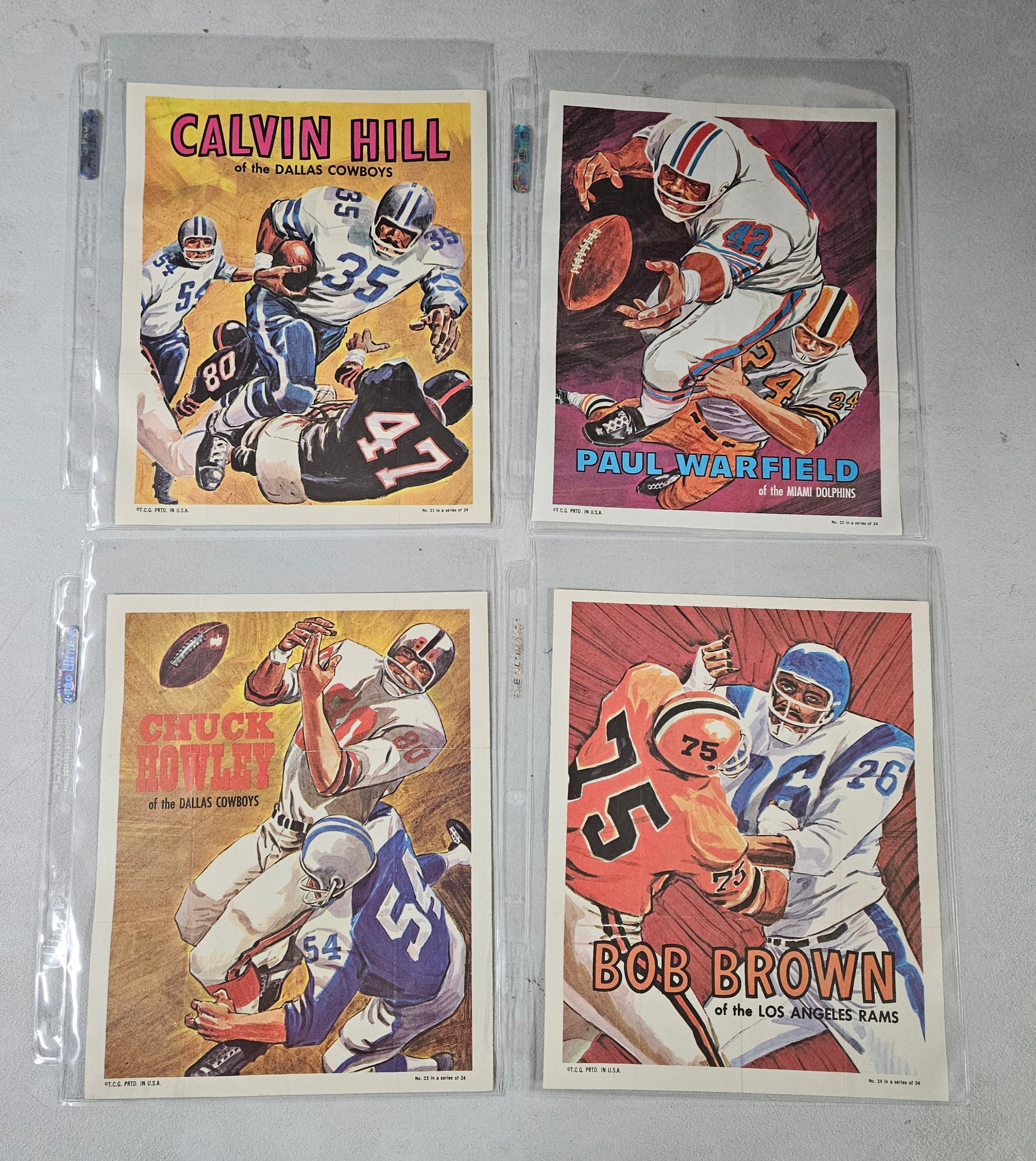 1970 Topps Football Poster Set NM