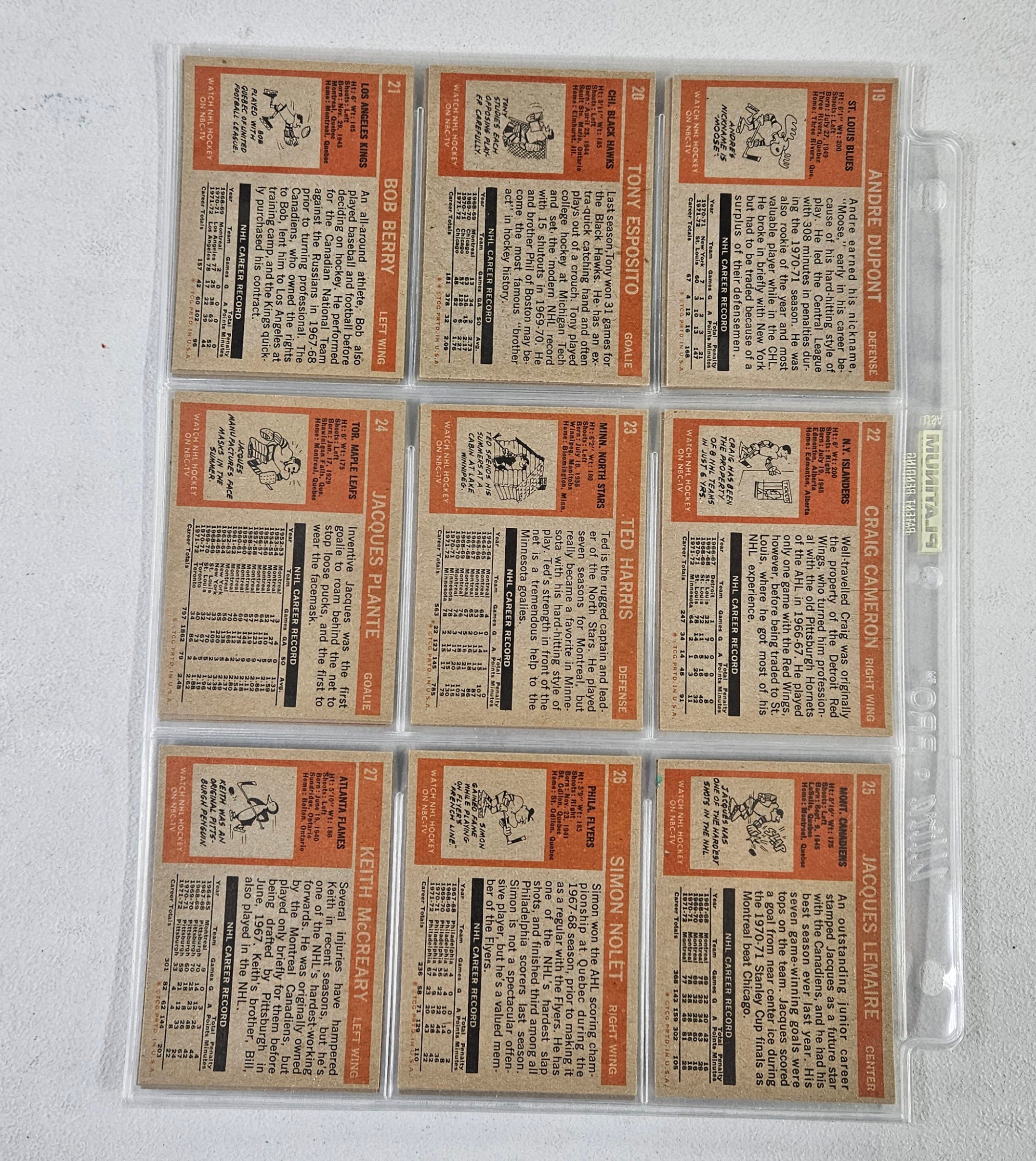 1972-73 Topps Hockey Complete Set NM-NM/MT