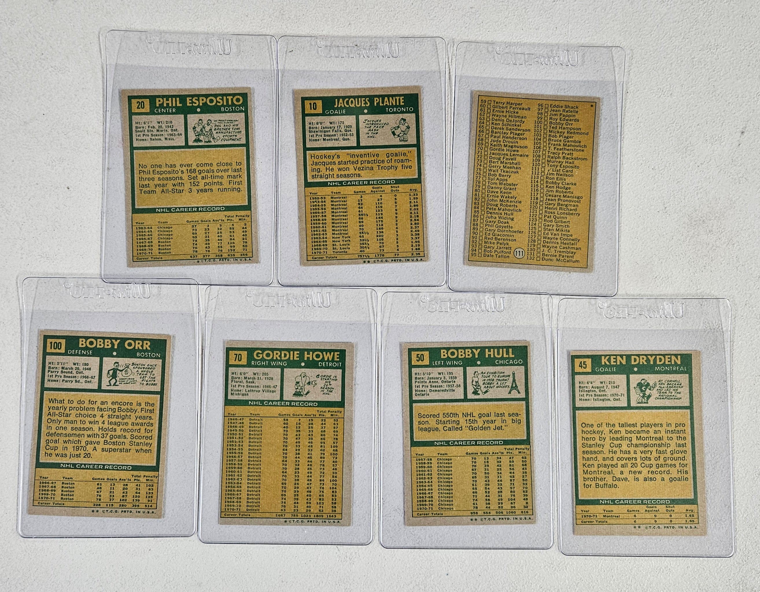 1971-72 Topps Hockey Complete Set EX-MT