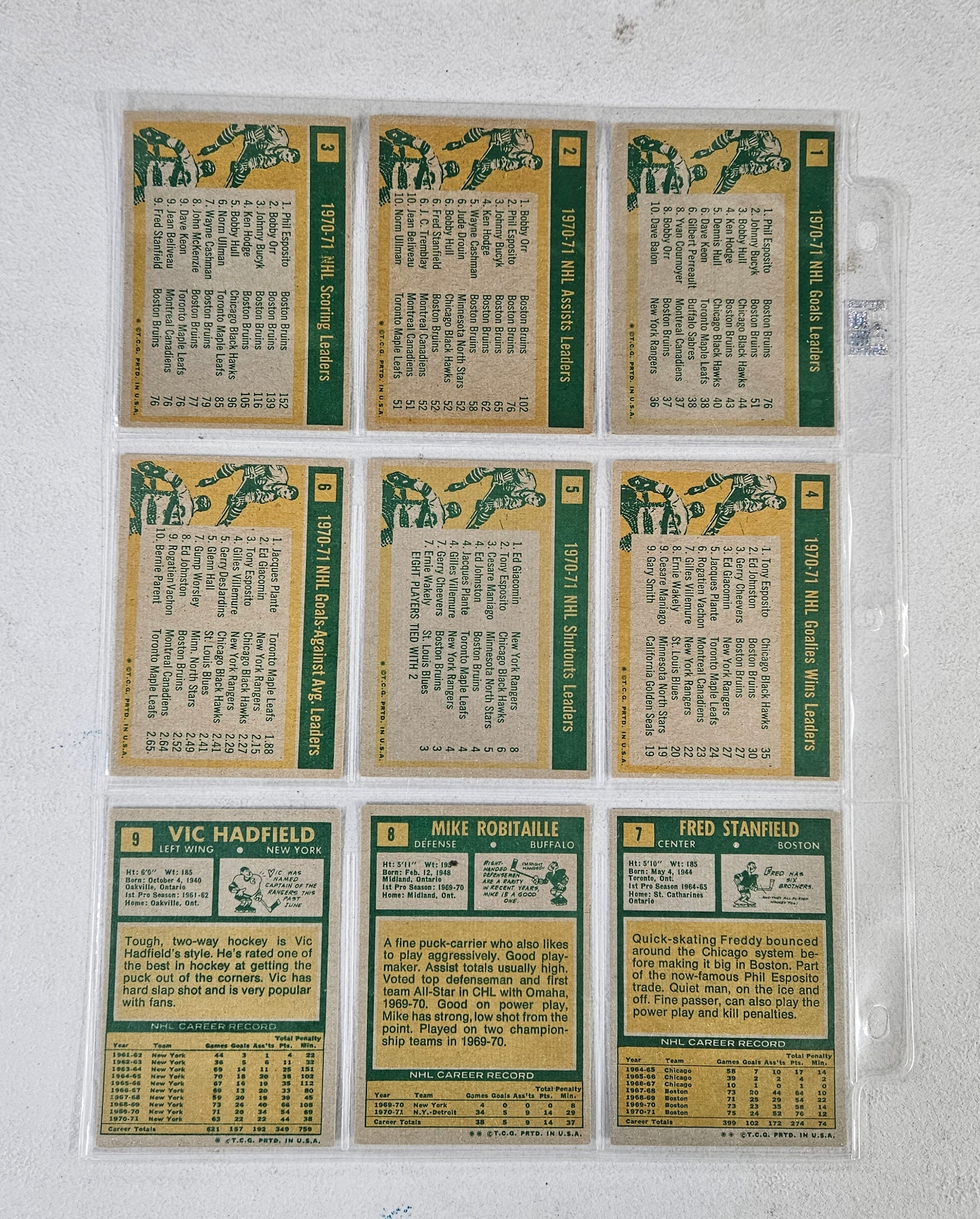 1971-72 Topps Hockey Complete Set EX-MT