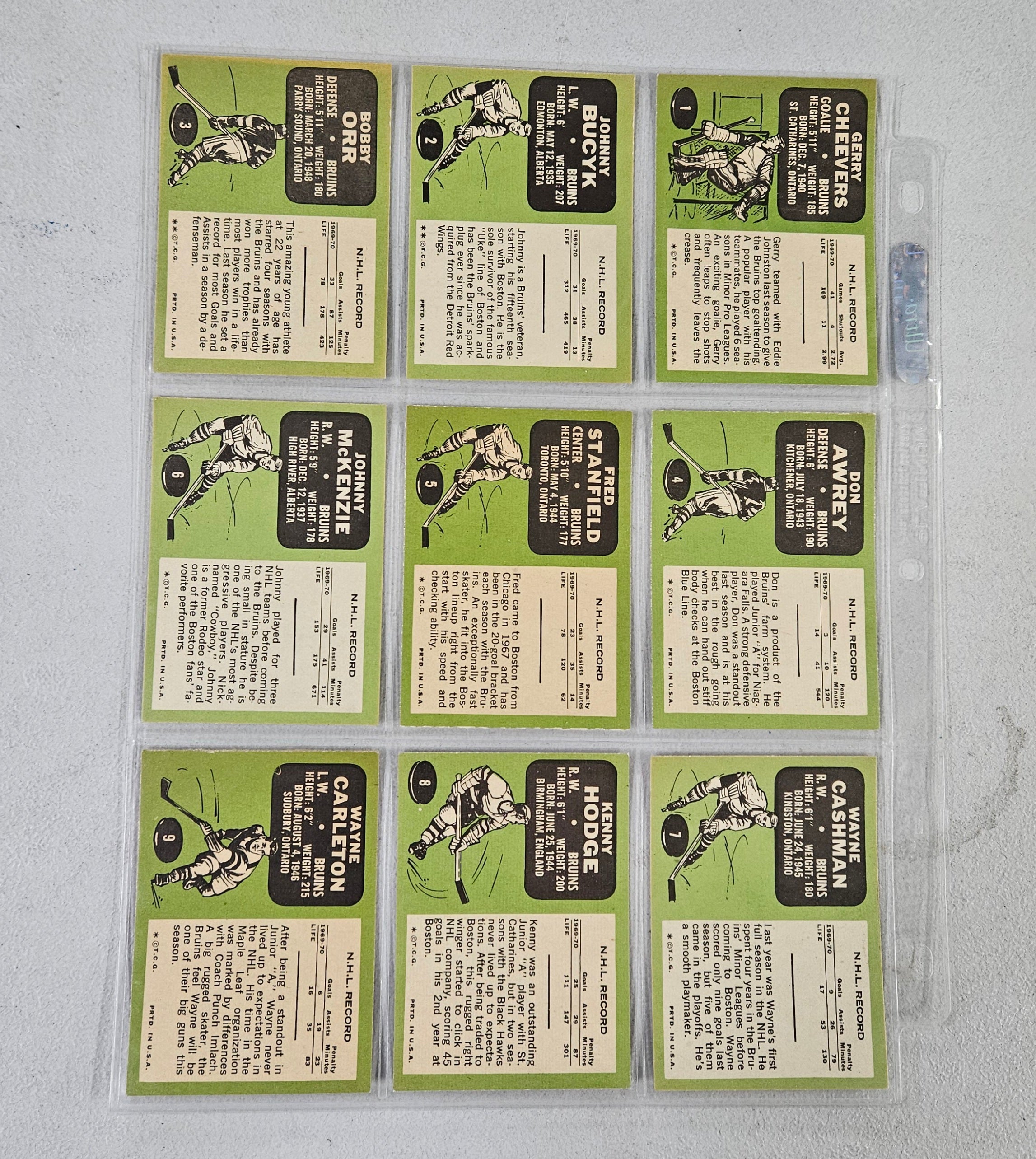 1970-71 Topps Hockey Complete Set EX-MT