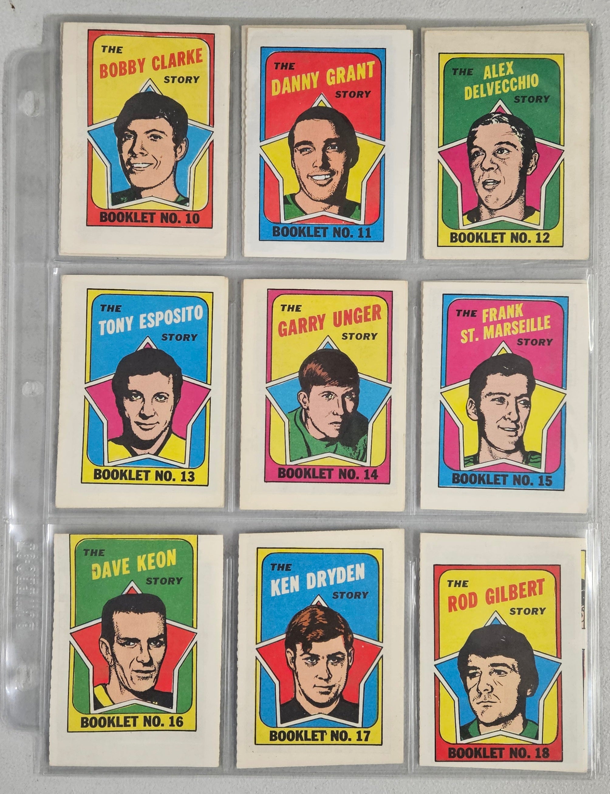 1971-72 Topps Hockey Booklet Complete Set EX-MT (24/24)