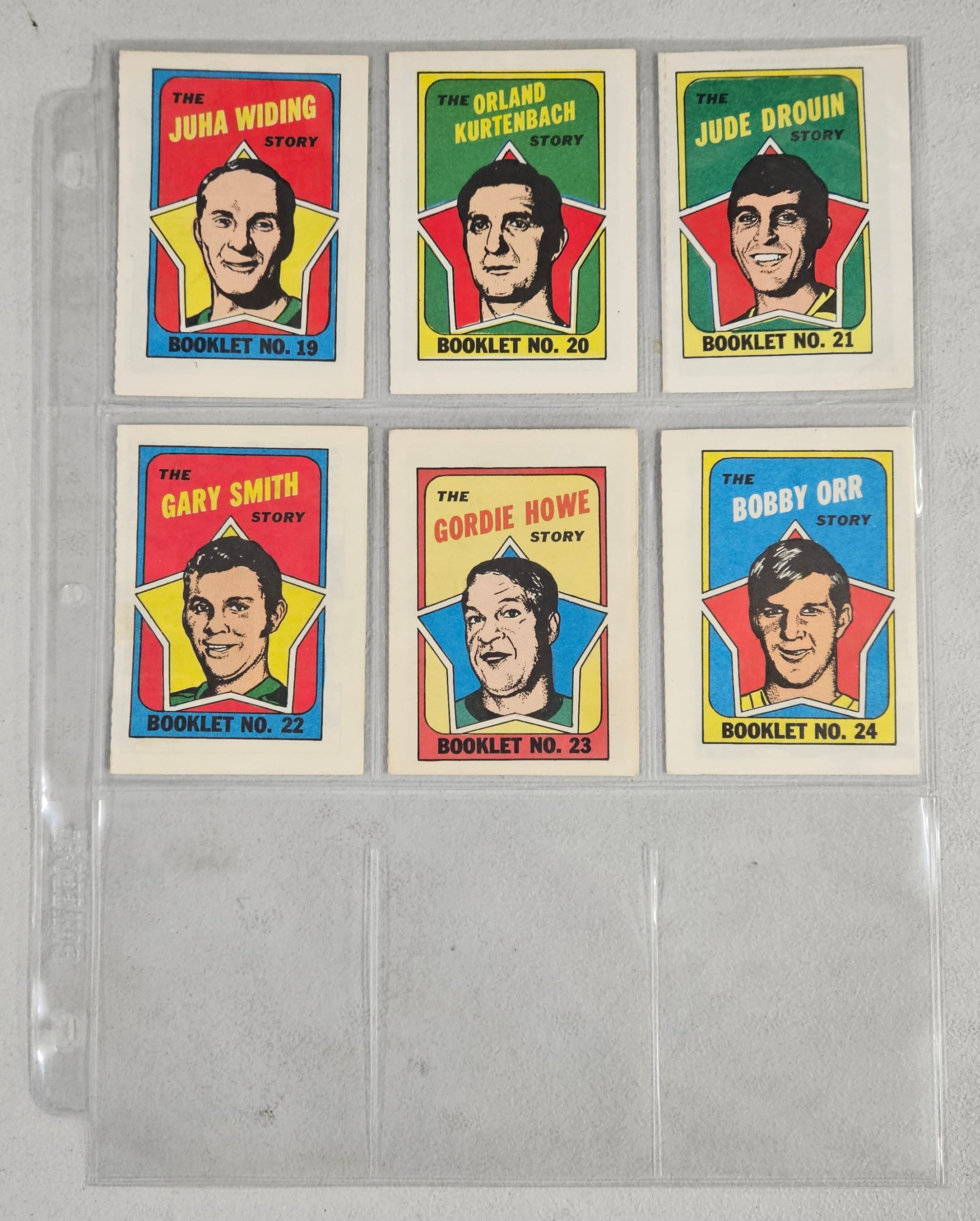 1971-72 Topps Hockey Booklet Complete Set EX-MT (24/24)