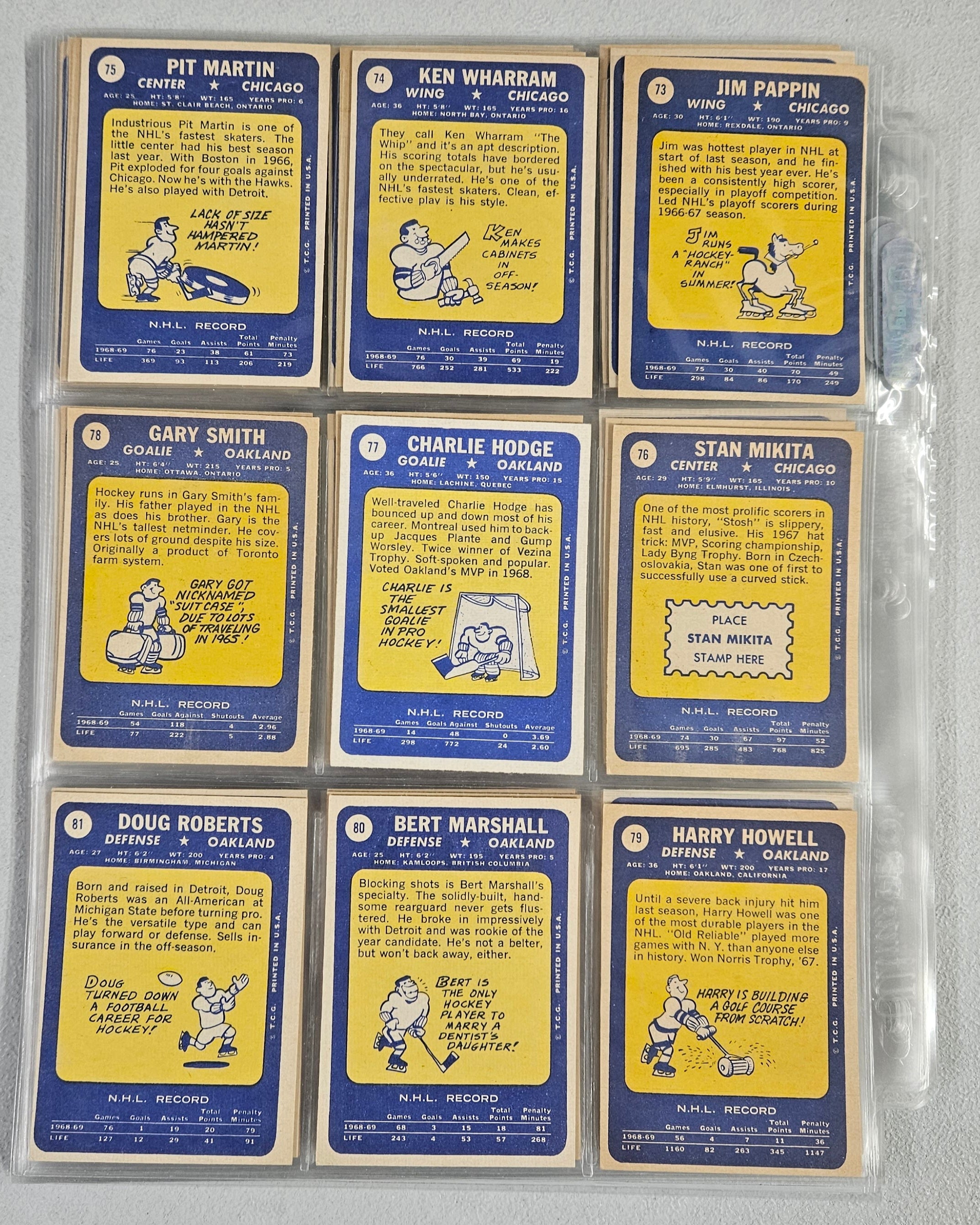 1969-70 Topps Hockey Complete Set EX/MT-NM