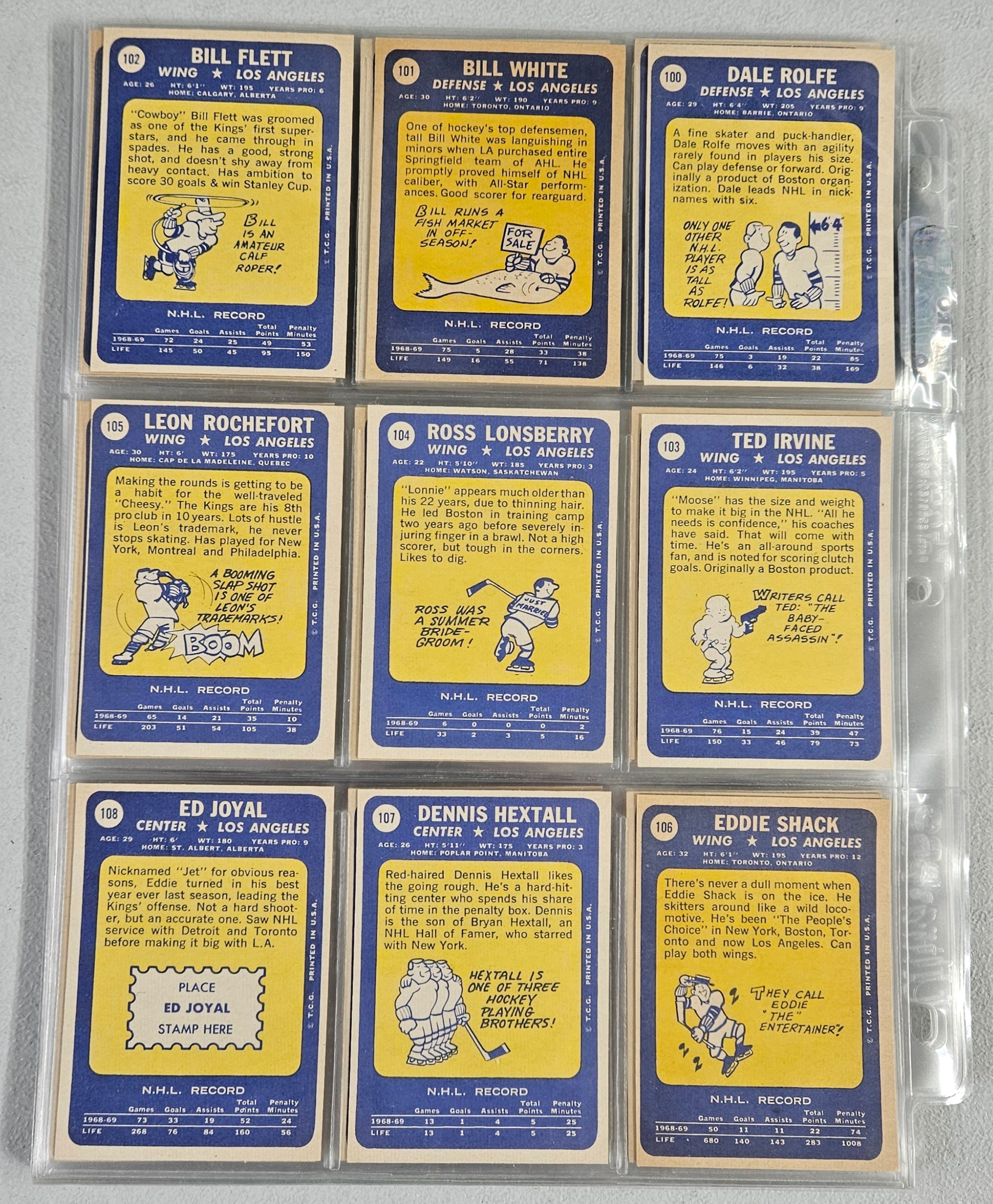 1969-70 Topps Hockey Complete Set EX/MT-NM